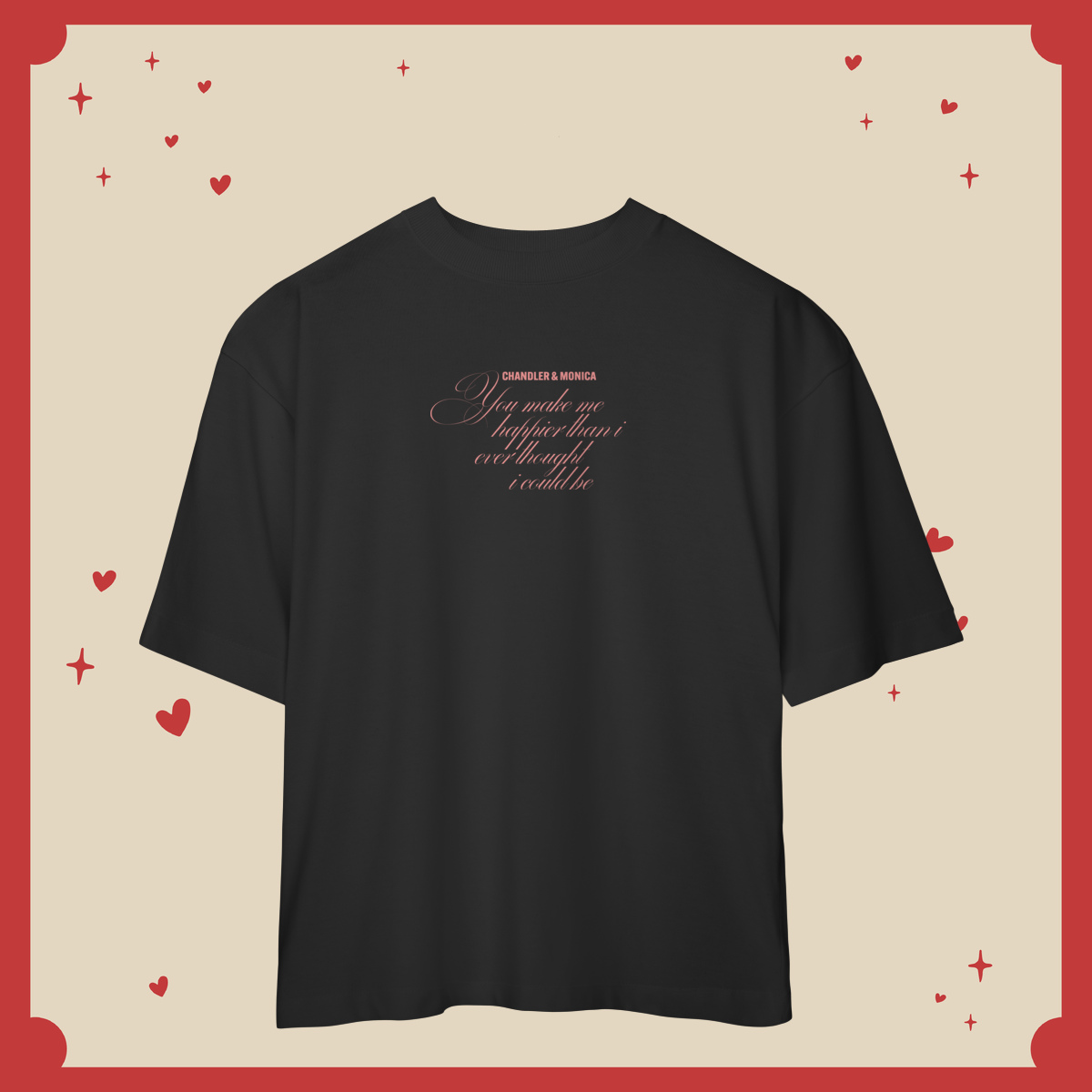 Camiseta Oversized Chandler & Monica
