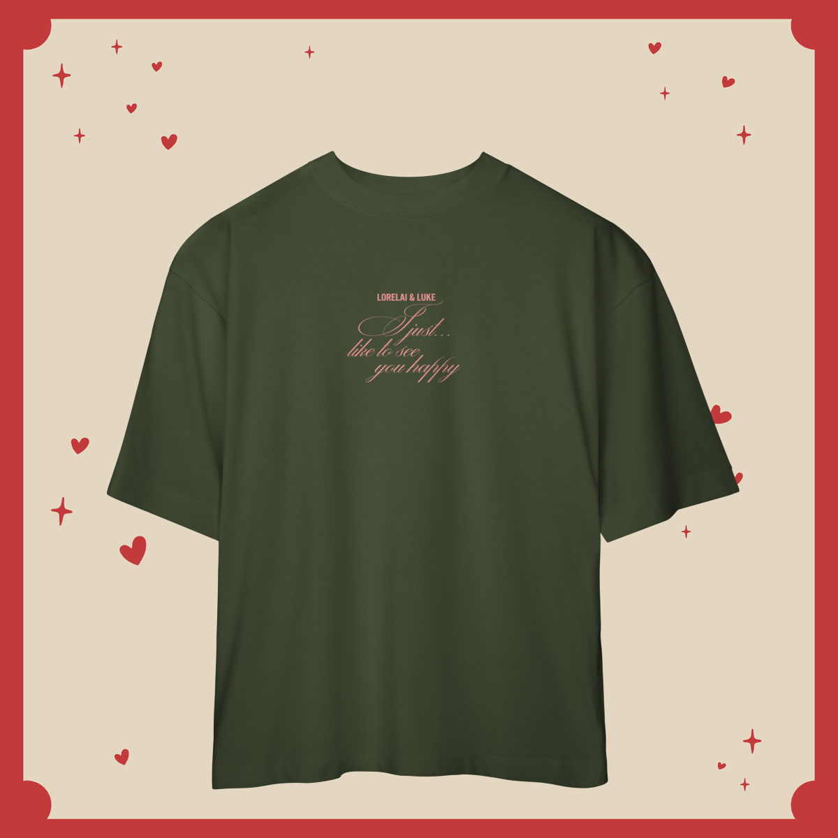 Camiseta Oversized Lorelai & Luke