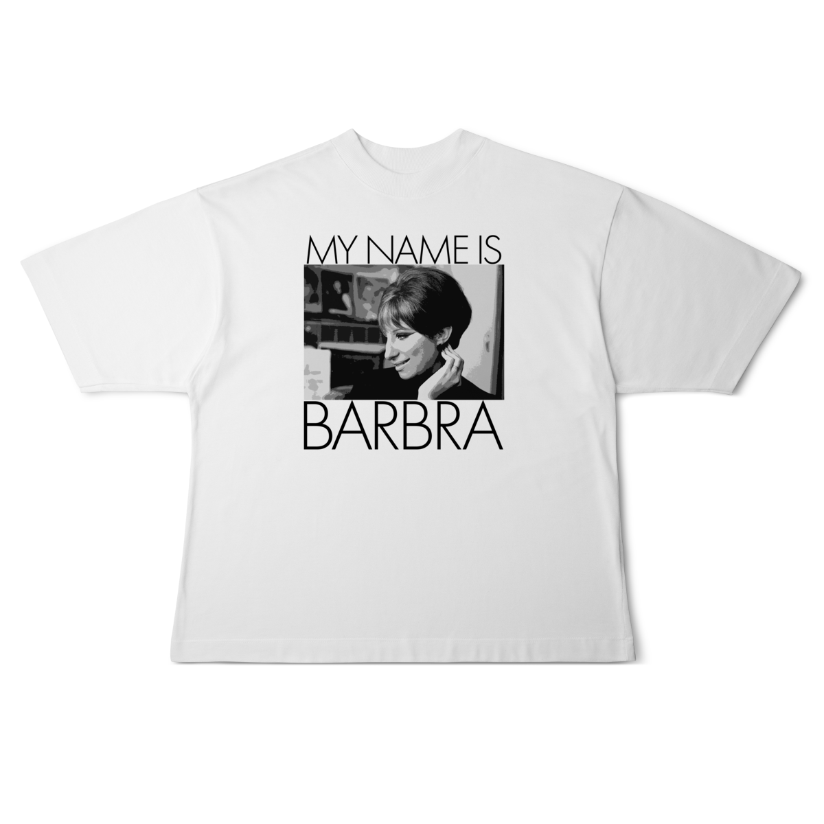 camiseta oversized barbra streisand