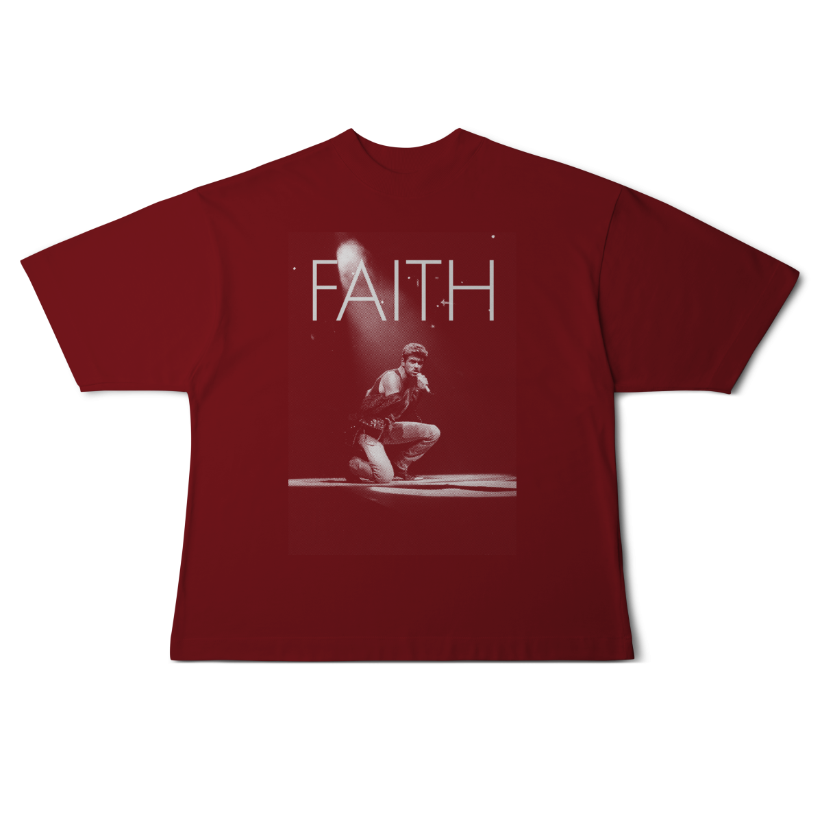 camiseta oversized george michael