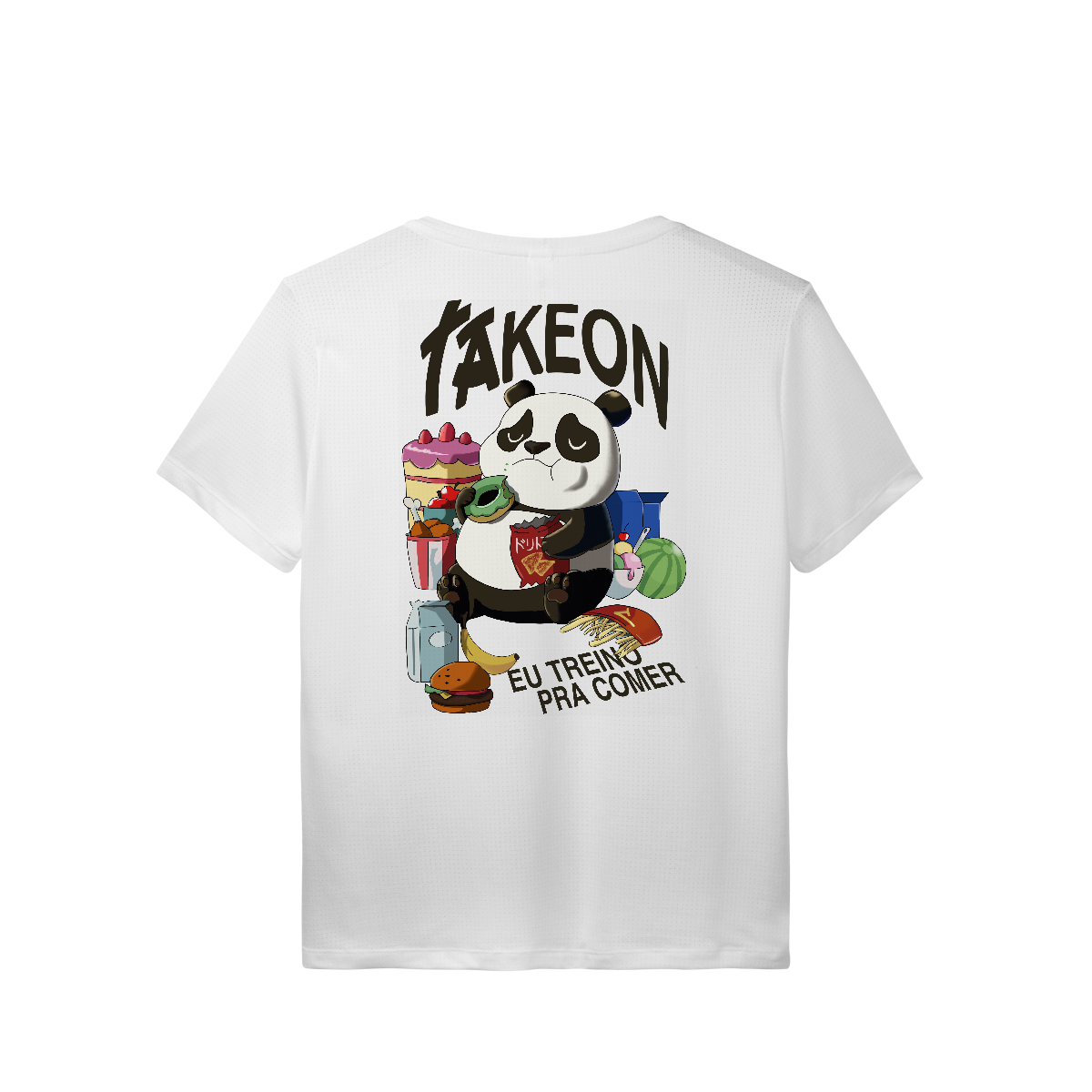 Baby Look Panda Eu Treino Para Comer