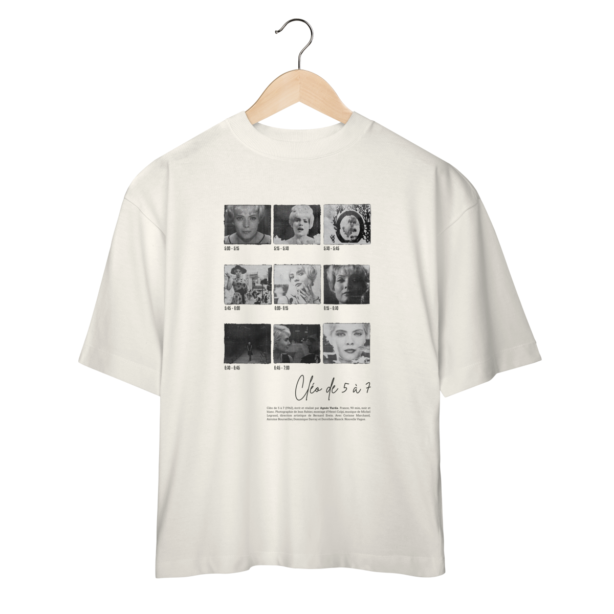 Camiseta Oversized Cléo das 5 às 7