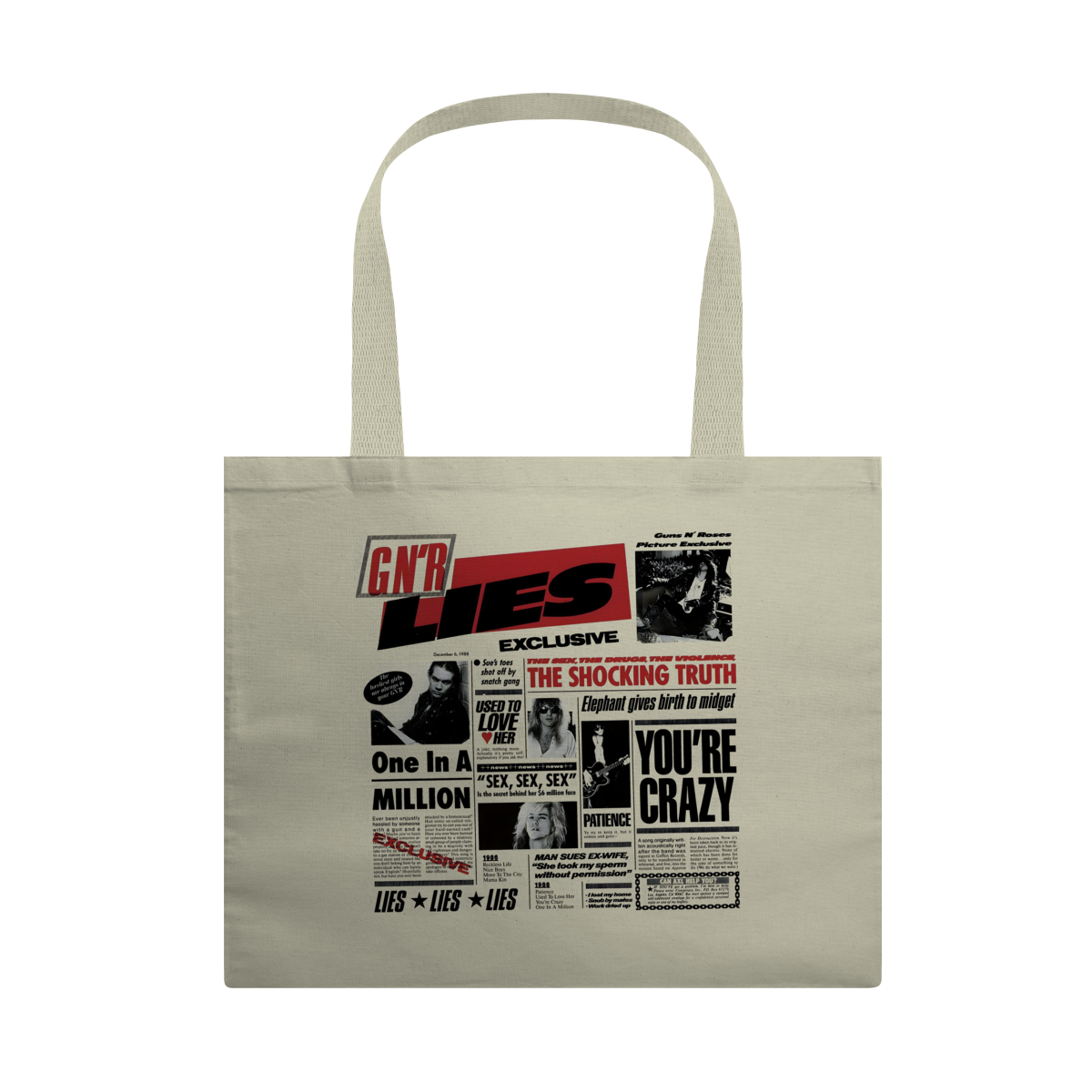 Eco Bag Guns n' Roses - Lies - Coleção Rock