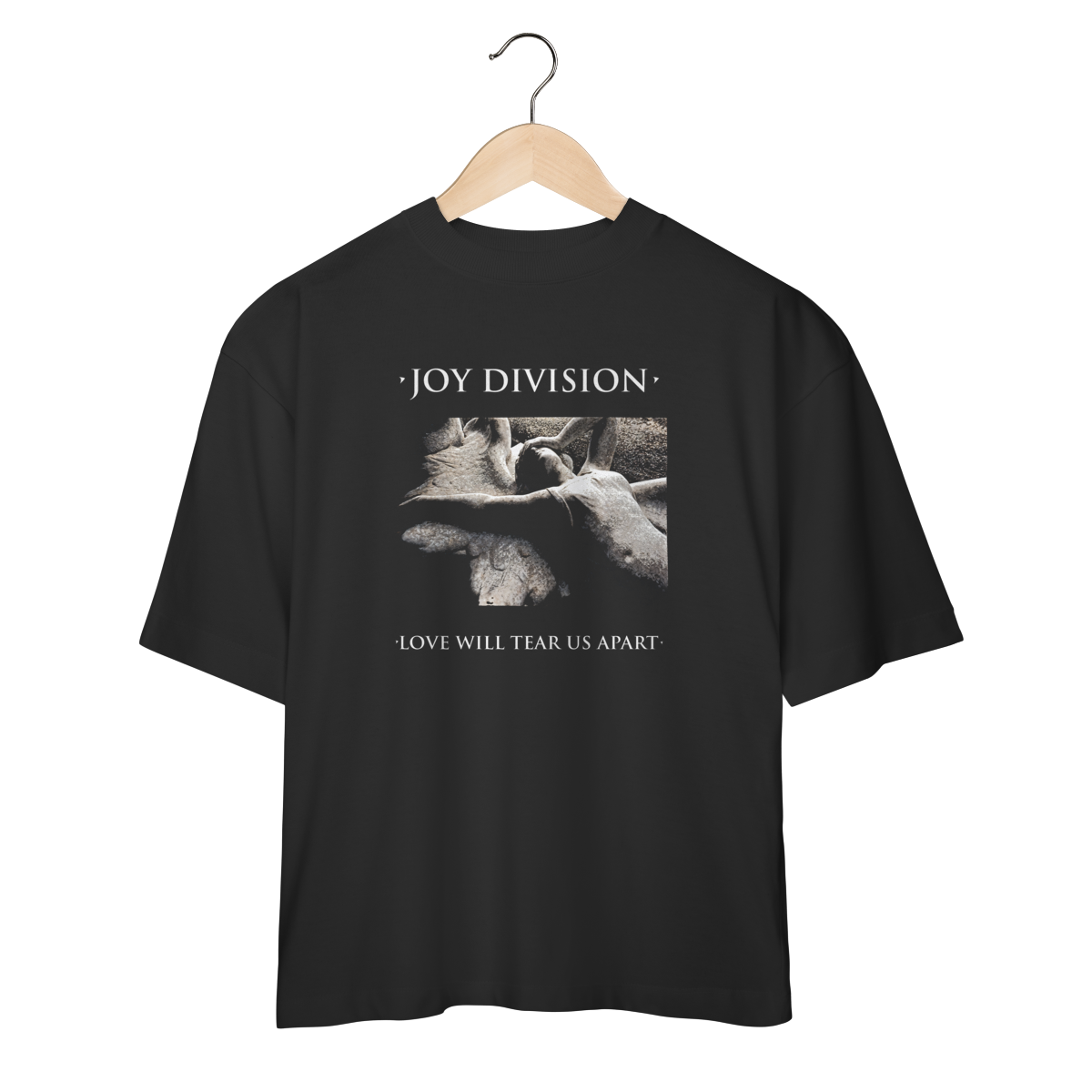Camiseta Oversized Joy Division - Love Will Tear Us Apart - Coleção Post Punk/ Rock