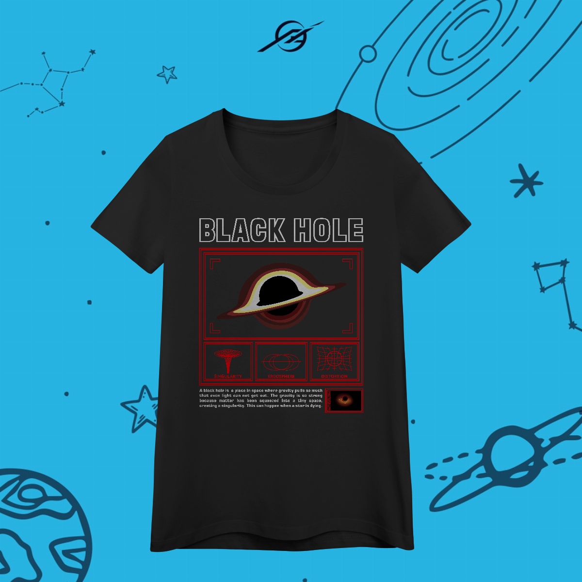 Camisa Feminina Black Hole