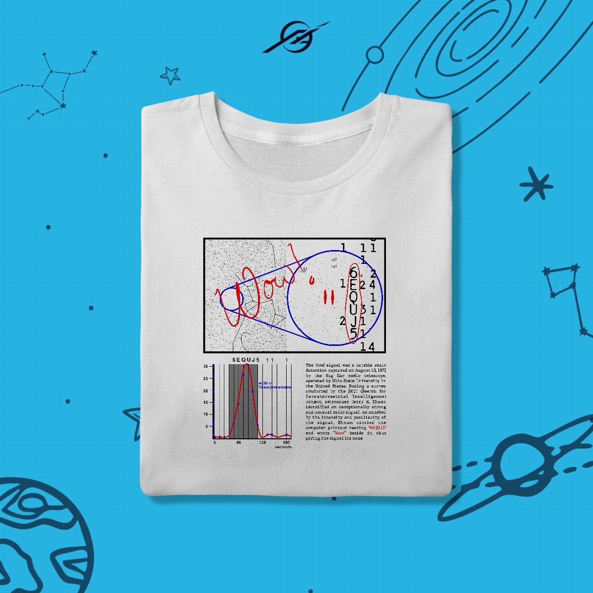 Camiseta Masculina Wow Signal