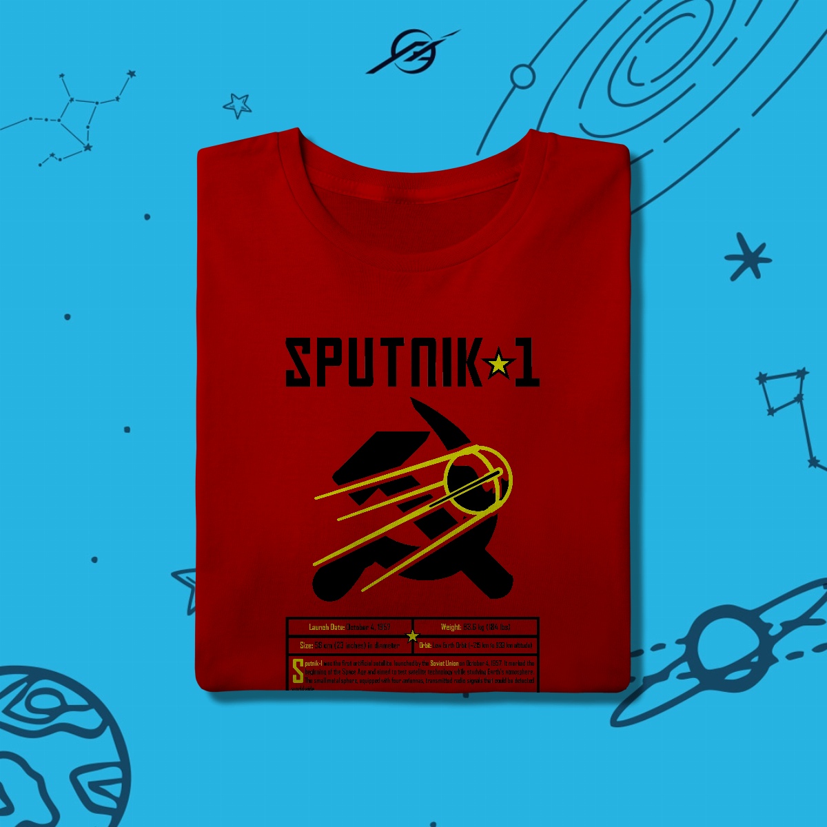 Camiseta Masculino Sputnik1