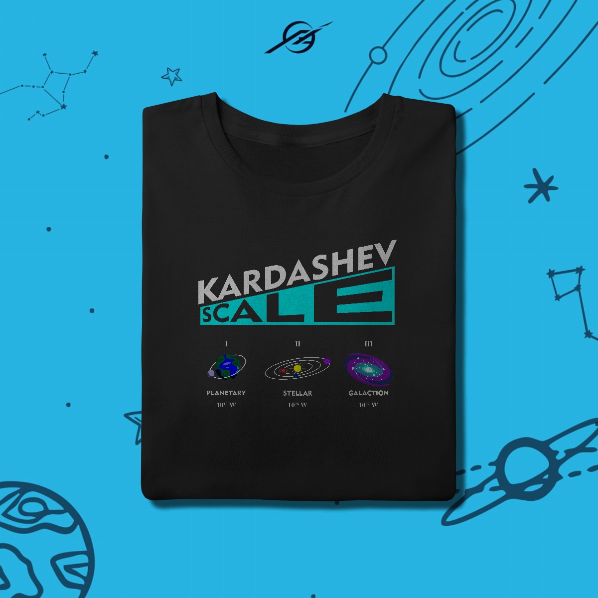 Camiseta Masculina Kardashev Scale
