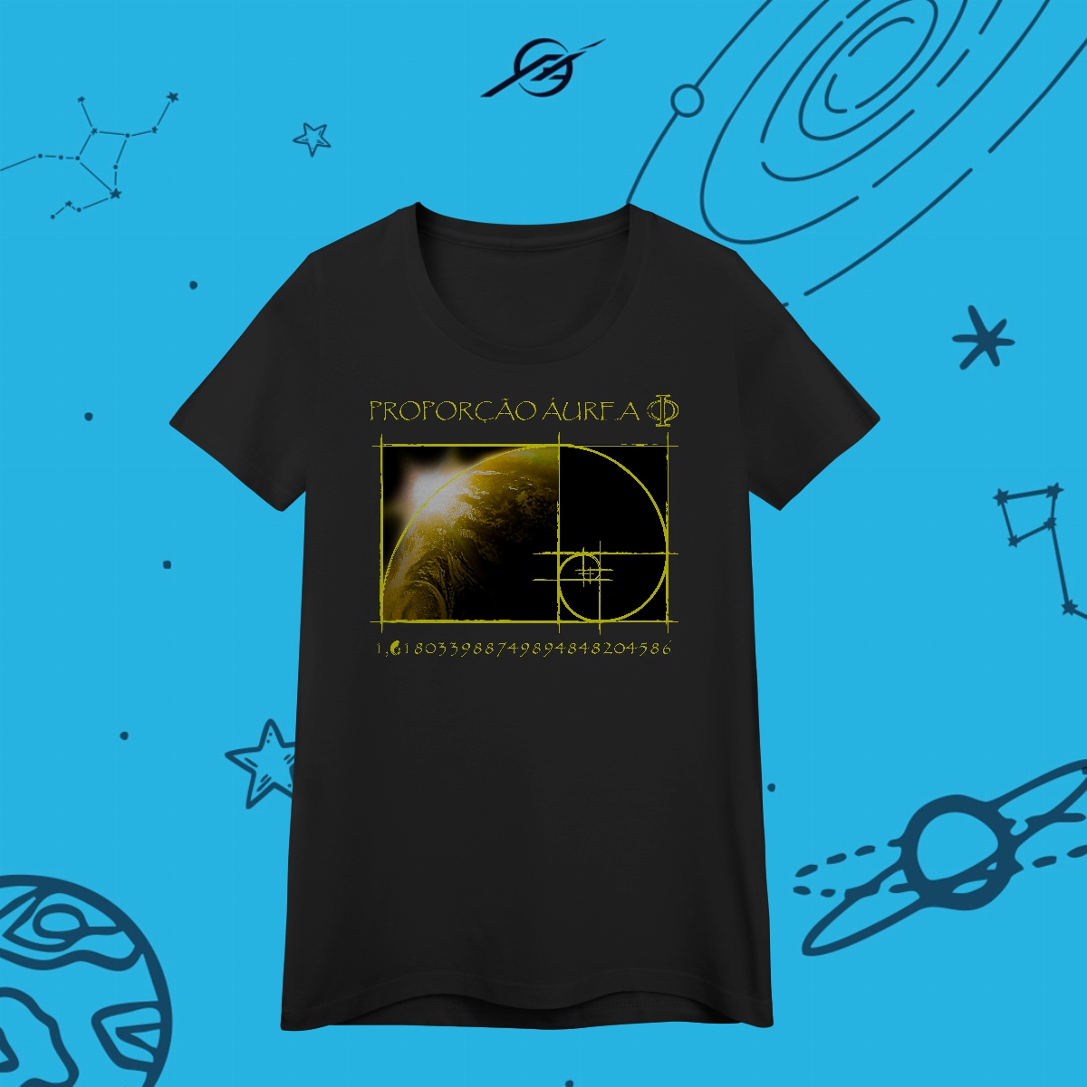 Camiseta Feminina Proporção Áurea