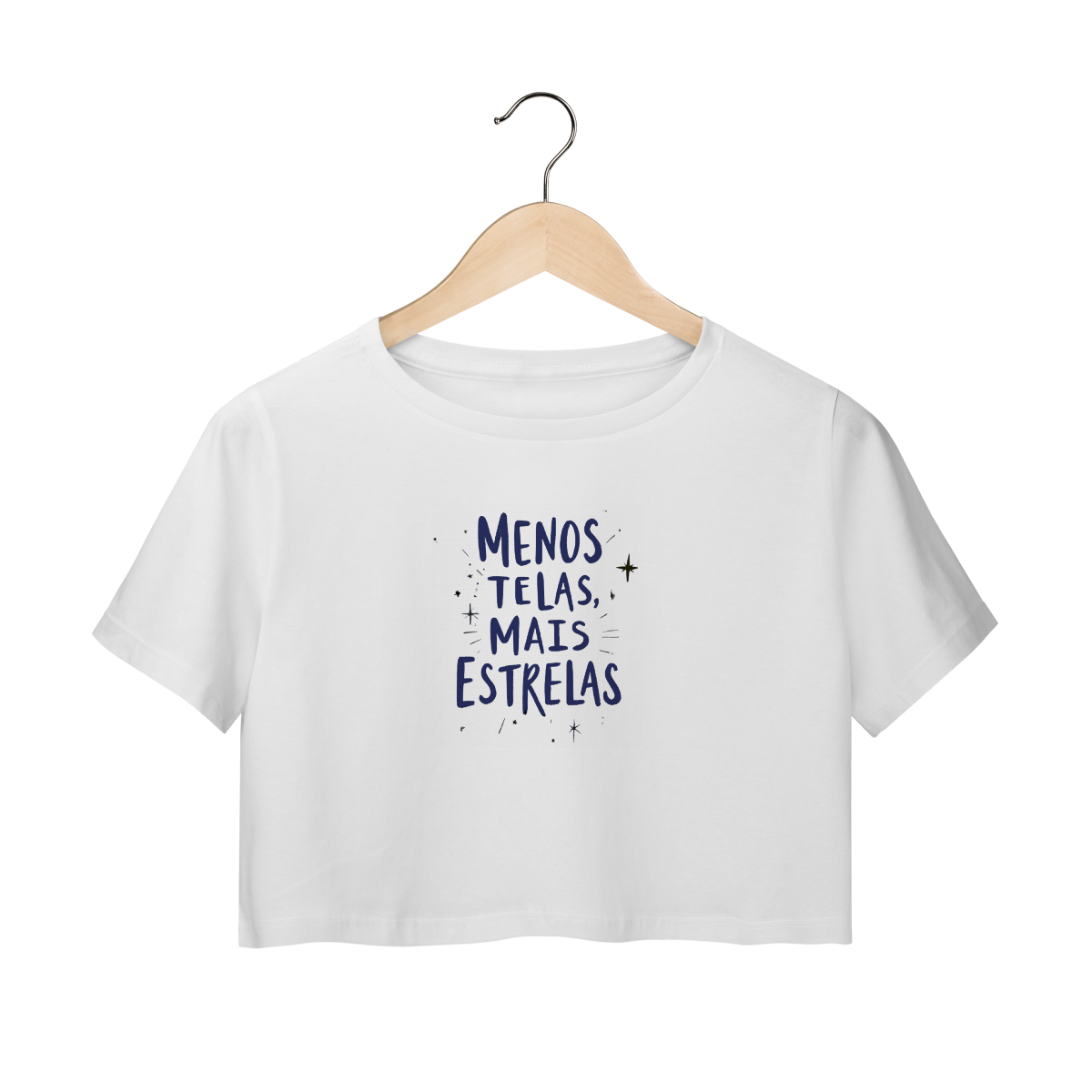 Camisa Cropped | Menos Telas, Mais Estrela 
