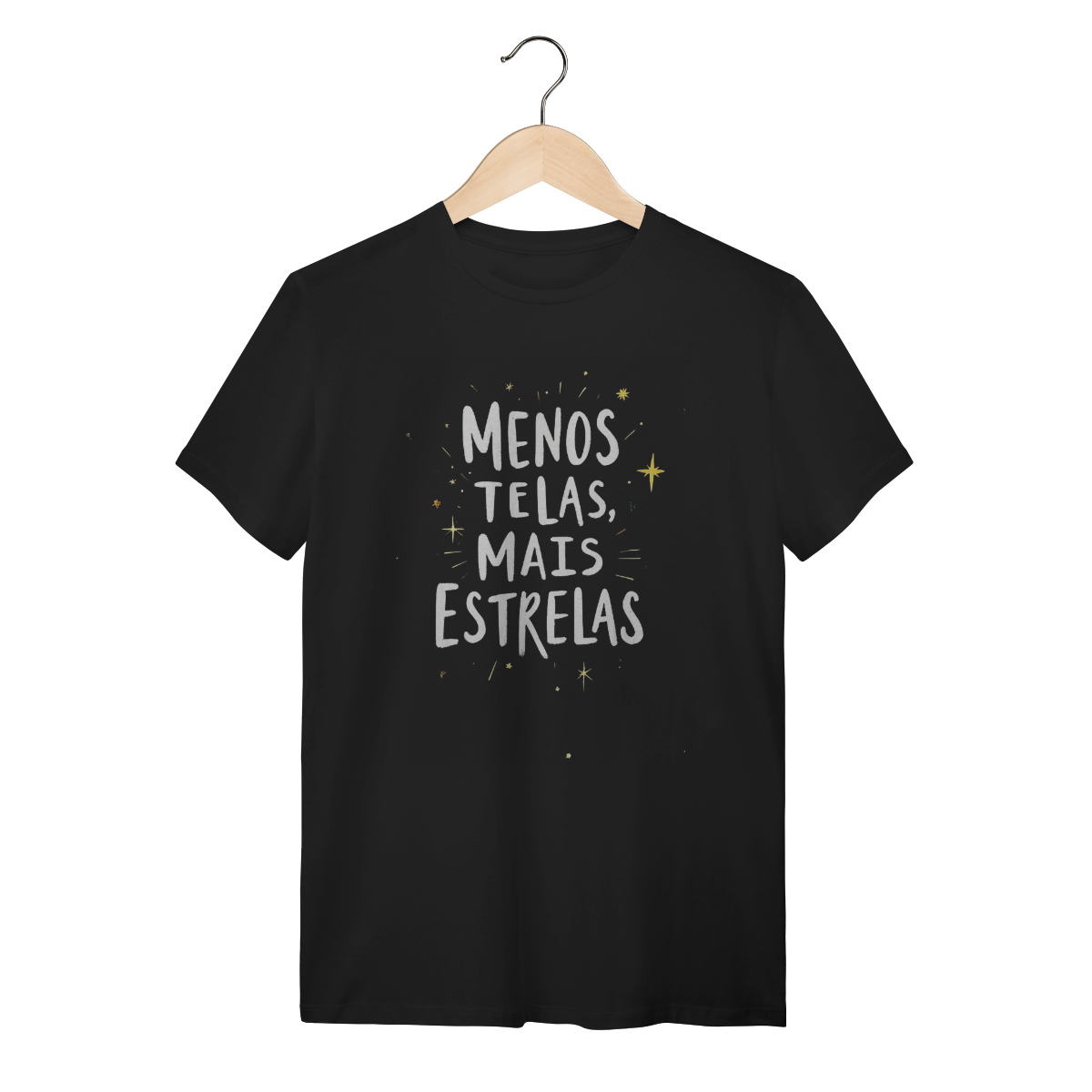 Camiseta Adulto | Menos Telas, Mais Estrelas