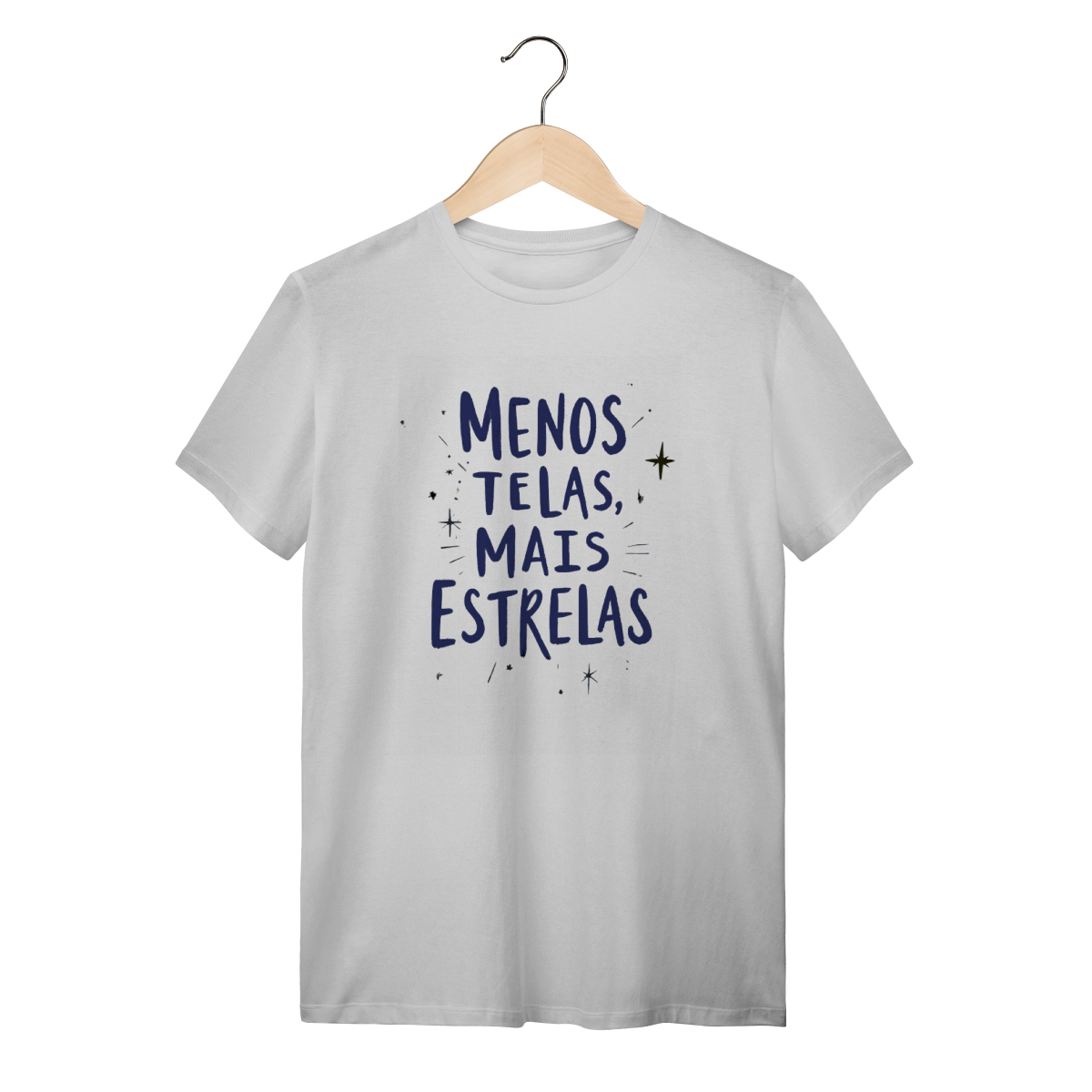 Camiseta Adulto | Menos Telas, Mais Estrelas
