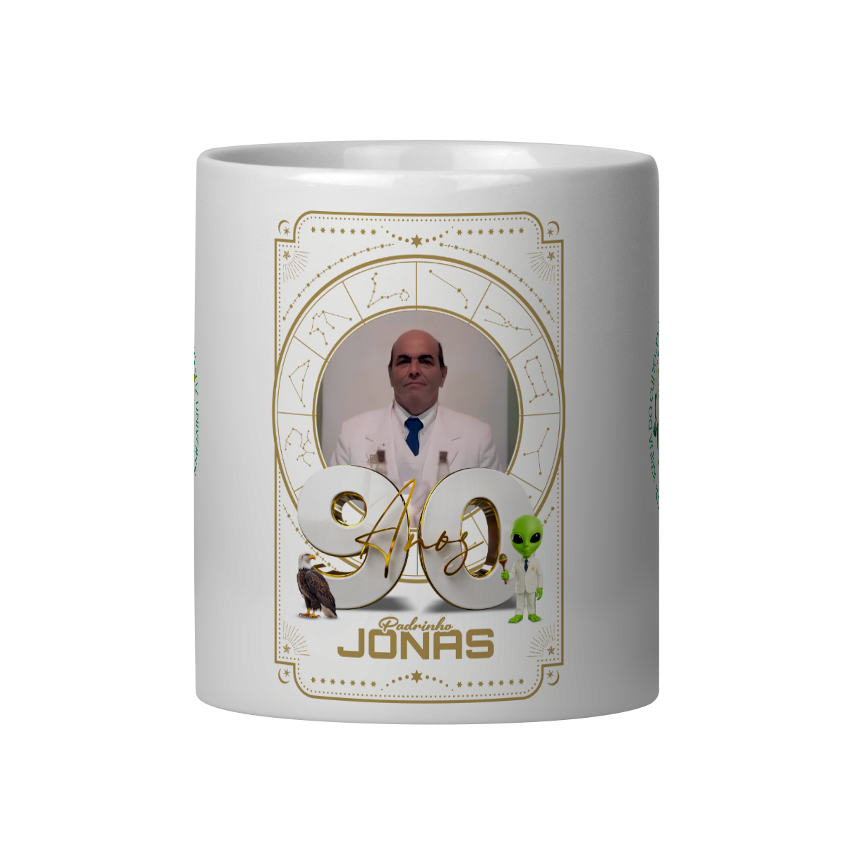 Caneca 90 Anos Padrinho Jonas
