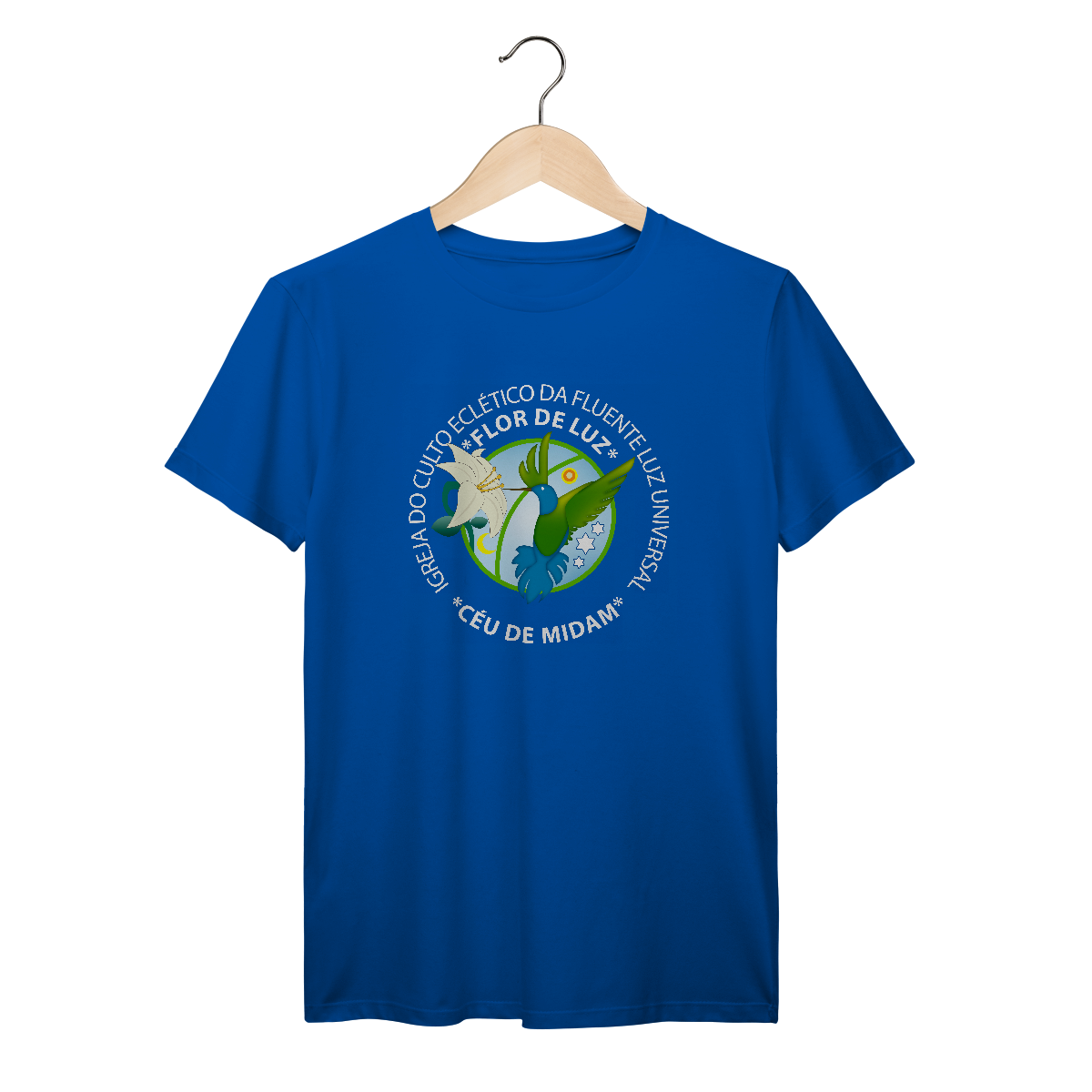 Camiseta Prime Flor de Luz Azul