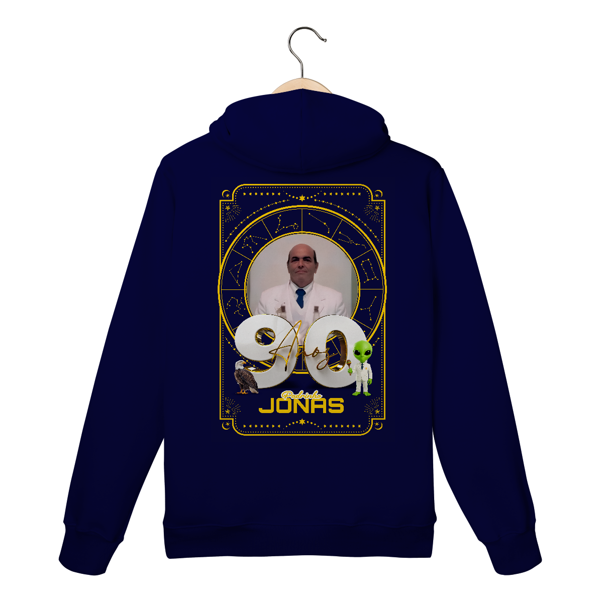 Moletom Prime Canguru Azul marinho Padrinho Jonas