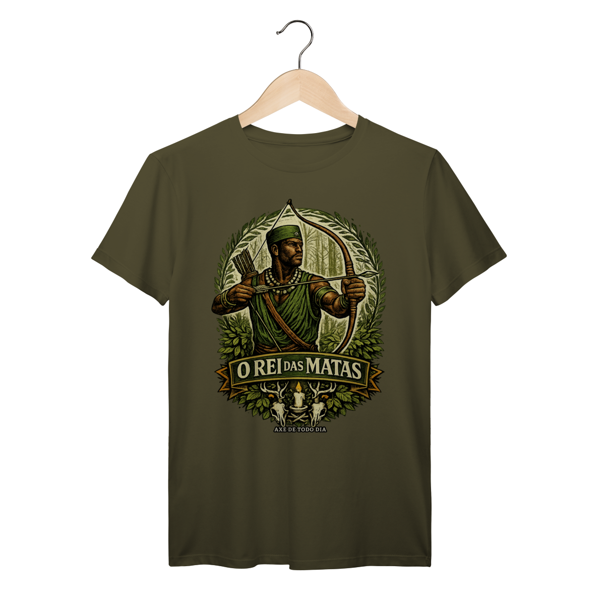 Camiseta Oxóssi - Rei das Matas - Umbanda e Candomblé
