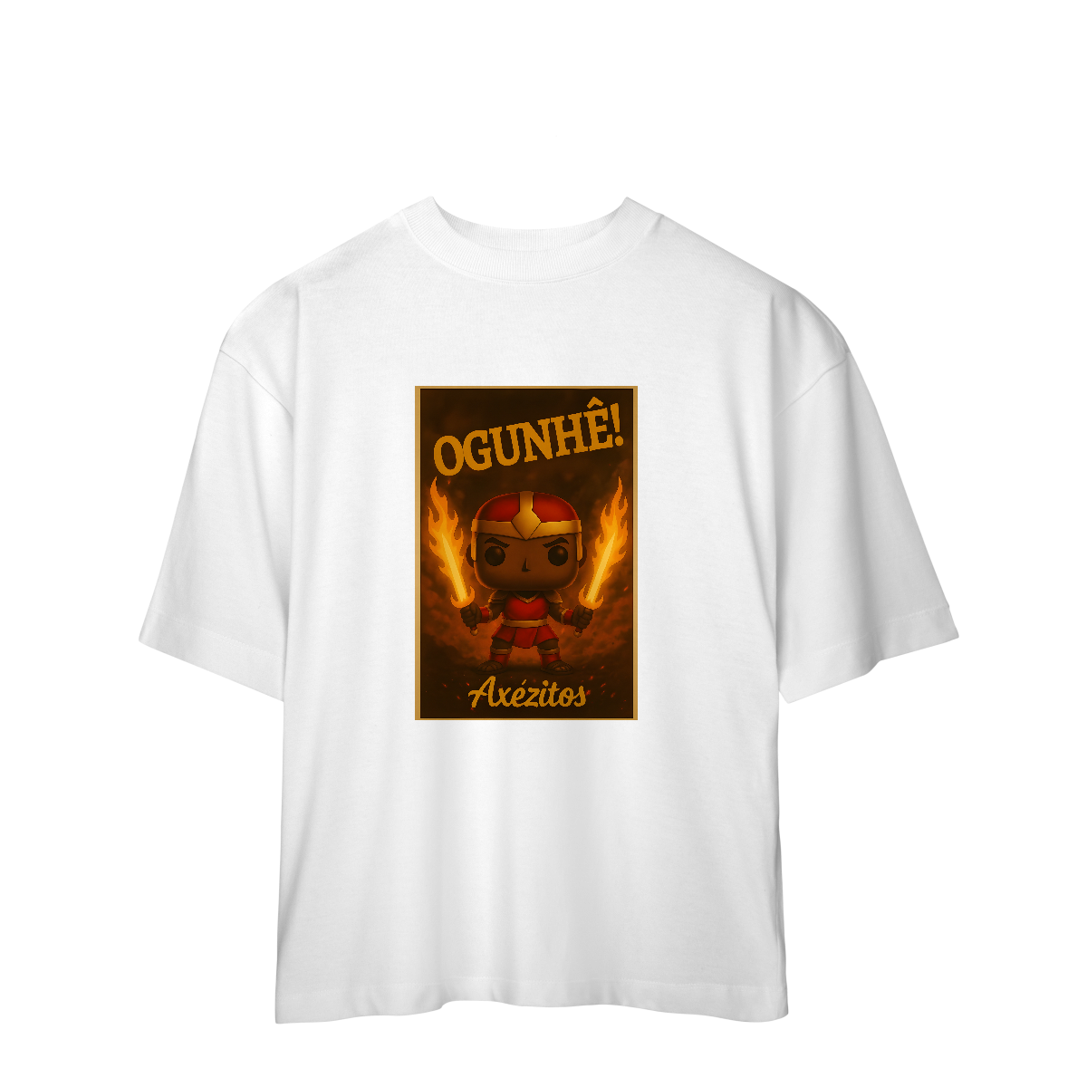 Camiseta Oversized Ogunhê! — OGUM (VINTAGE AXÉZITOS)