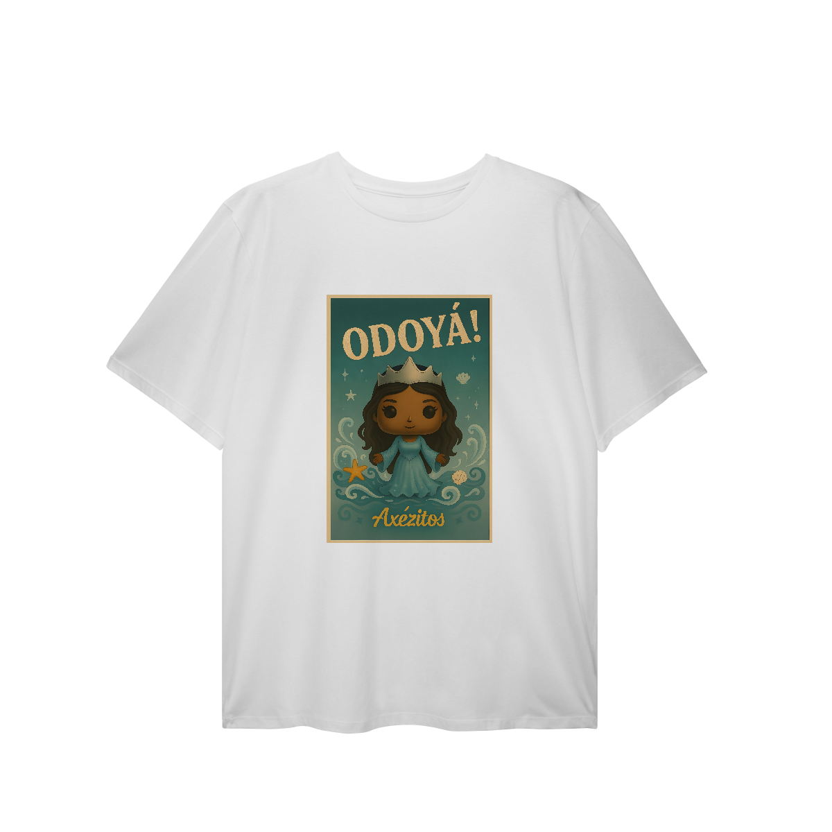 Camiseta Plus Size ODOYÁ! — IEMANJÁ (VINTAGE AXÉZITOS)