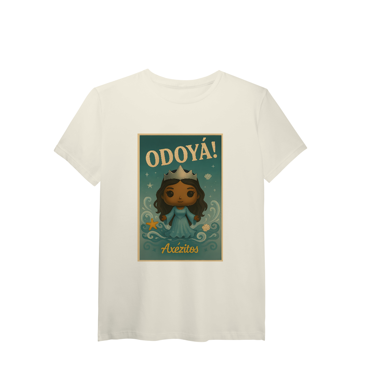 Camiseta Pima ODOYÁ! — IEMANJÁ (VINTAGE AXÉZITOS)