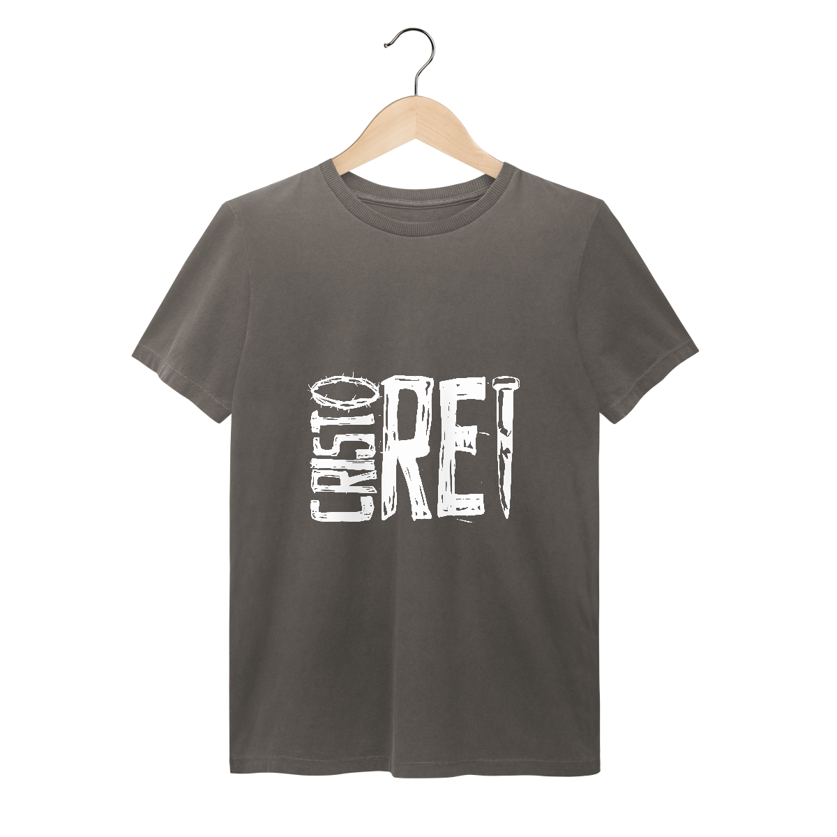 Camiseta Cristã Estonada Cristo Rei DUFOGO – Streetwear Gospel
