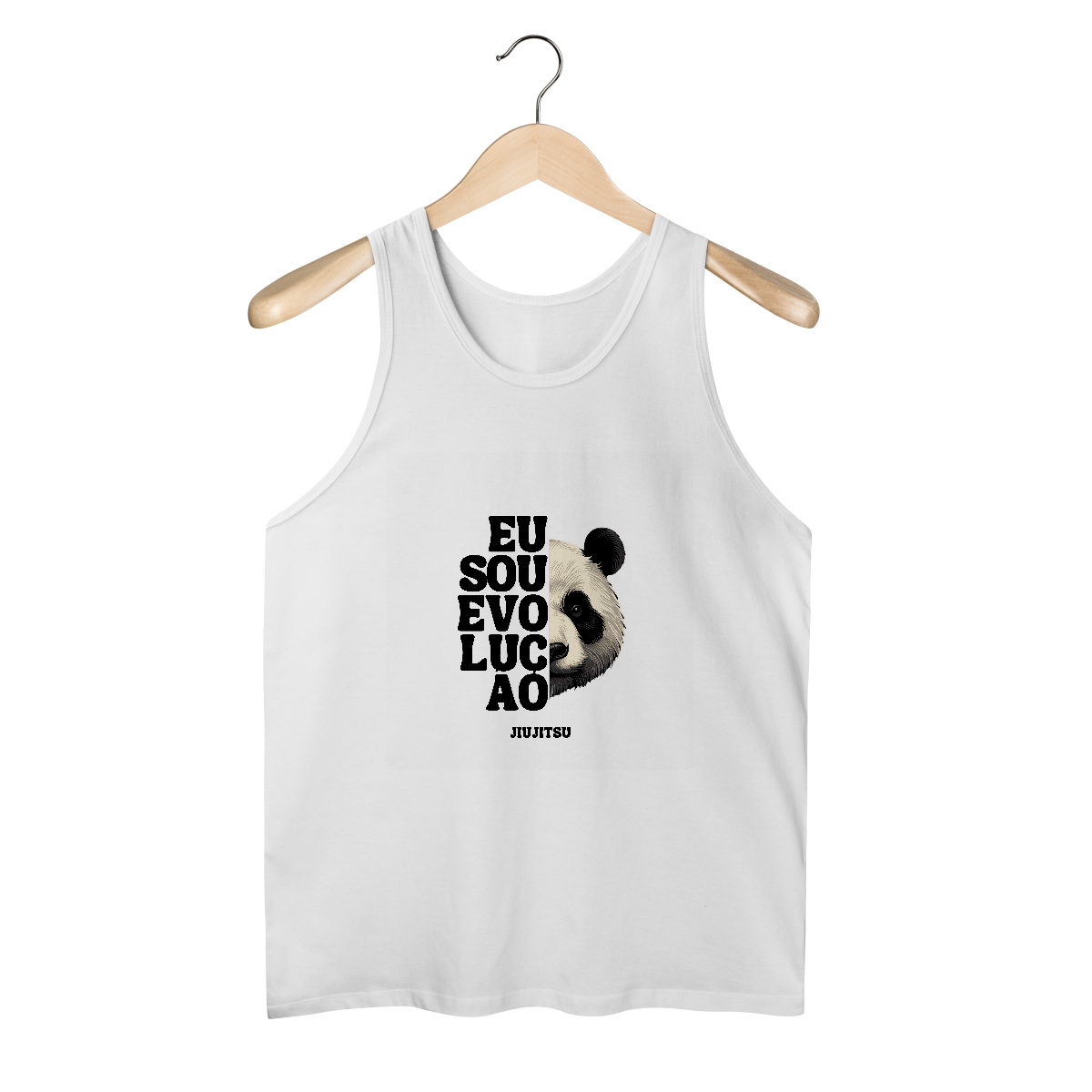 Regata Masculina Panda Bjj Co. Quality Branca