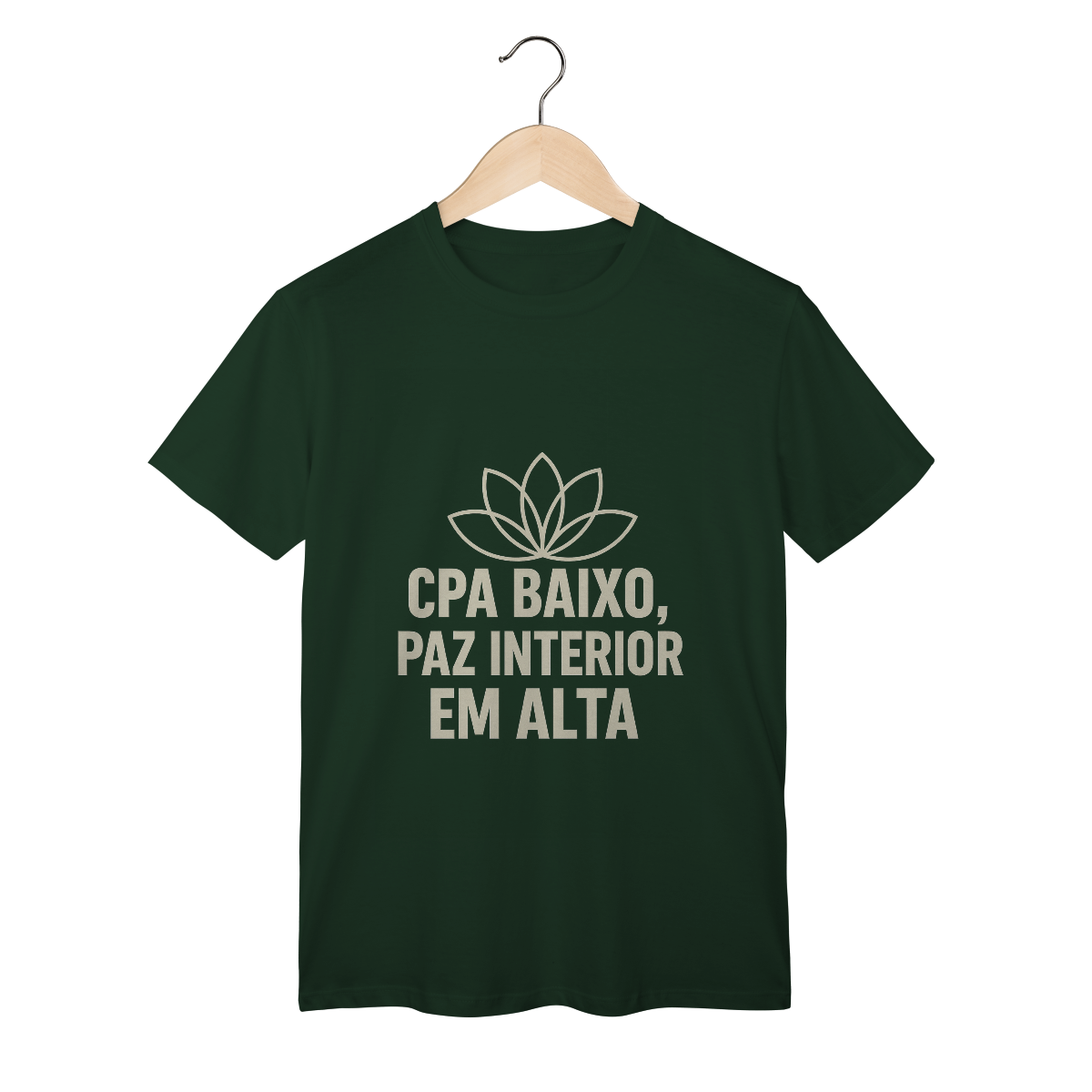 Camiseta Clássica – CPA Baixo, Paz Interior em Alta (Marketing Digital)