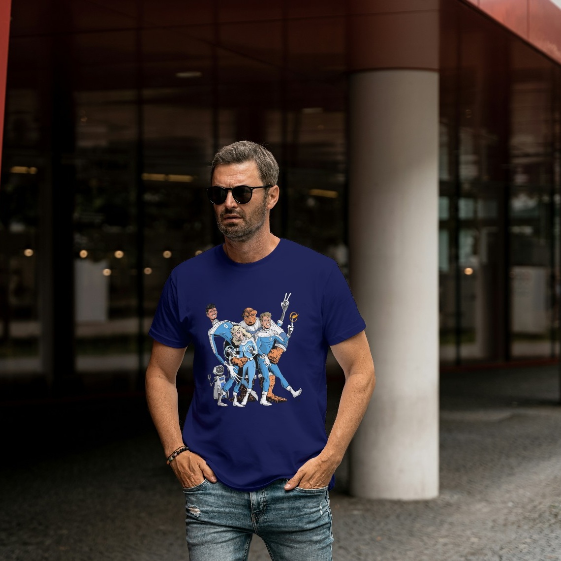 Camiseta Quarteto Fantástico 2025 - T-Shirt Quality Oficial do Novo Filme - Cores Variadas (P ao XGG)