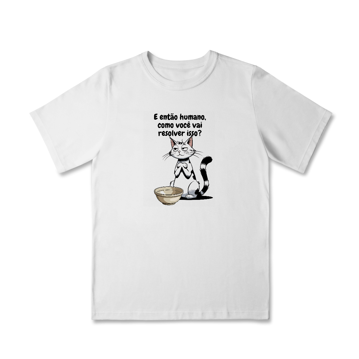 Camiseta infantil Gatinho Presunçoso 2 a 8 anos