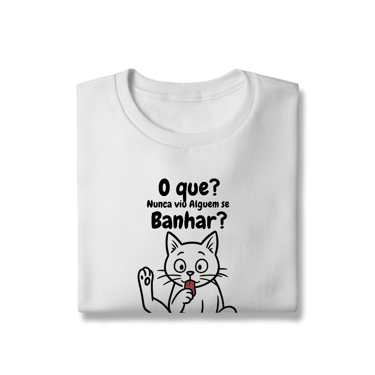 Moletom Gato no Banho