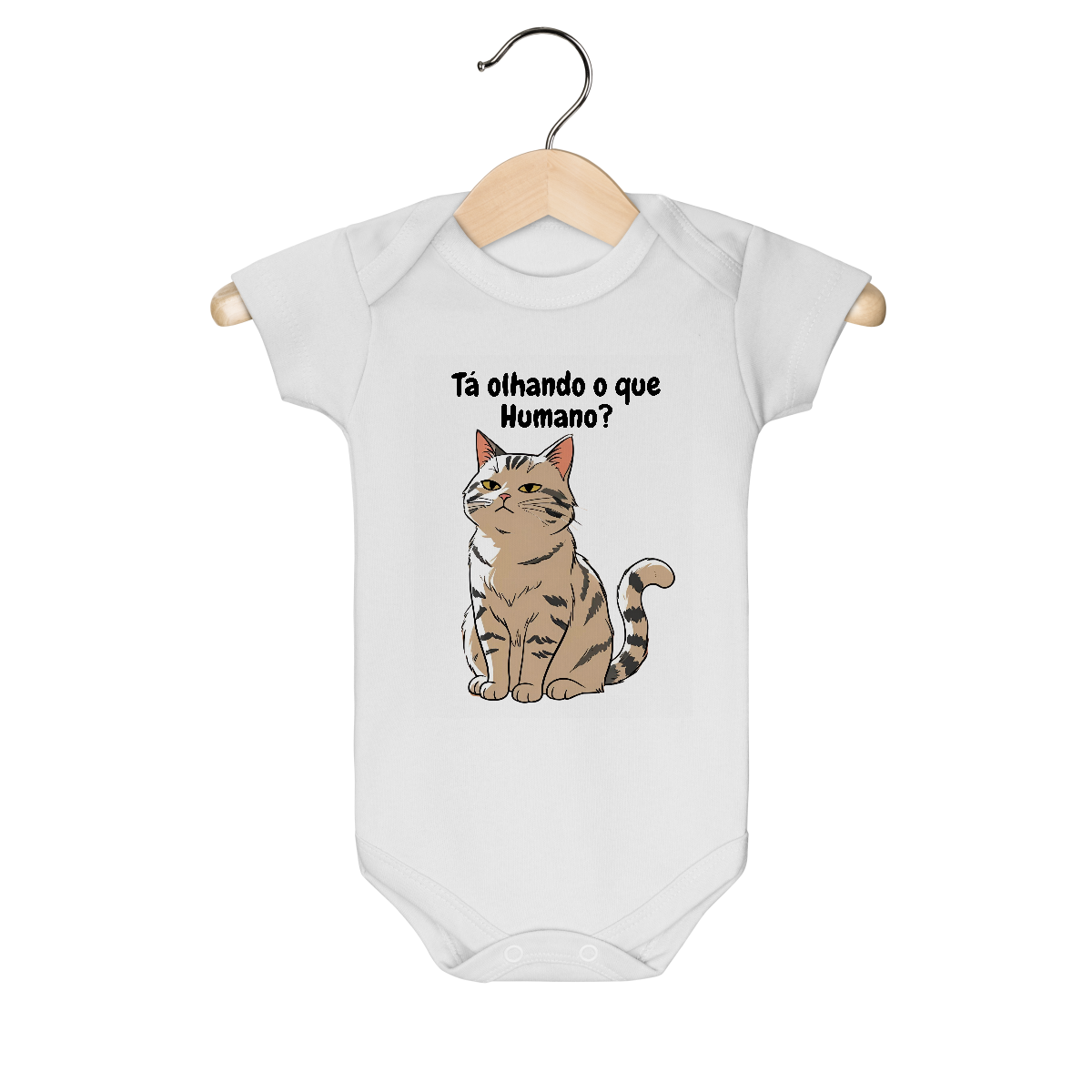 Body Infantil Gatinho Mal-Humorado