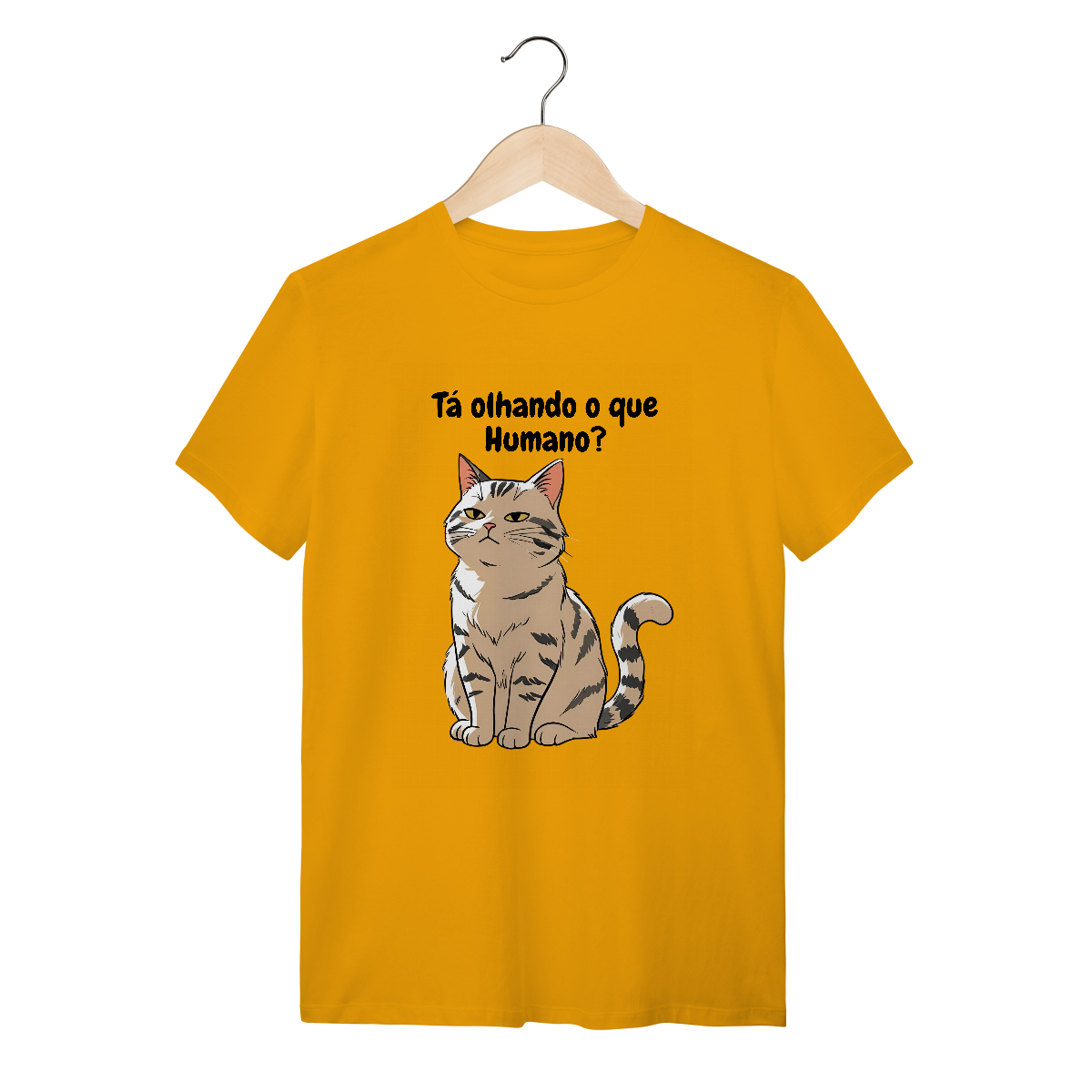 Camiseta T-Shirt Gatinho Mal-Humorado