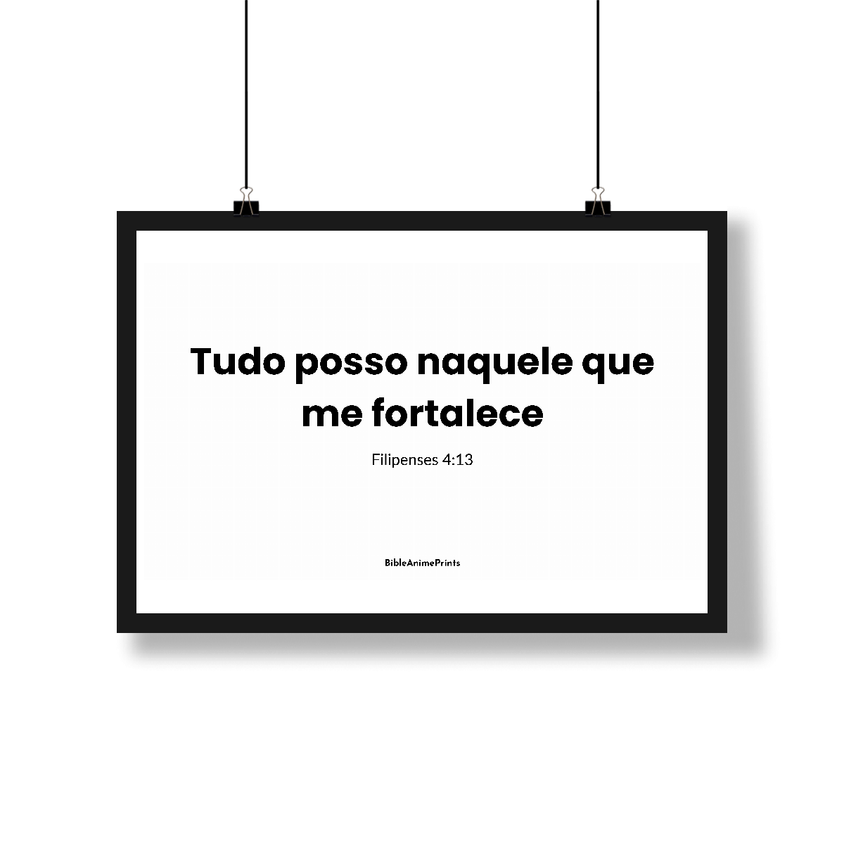 Poster Paisagem - Filipenses 4:13 - Tudo posso naquele que me fortalece