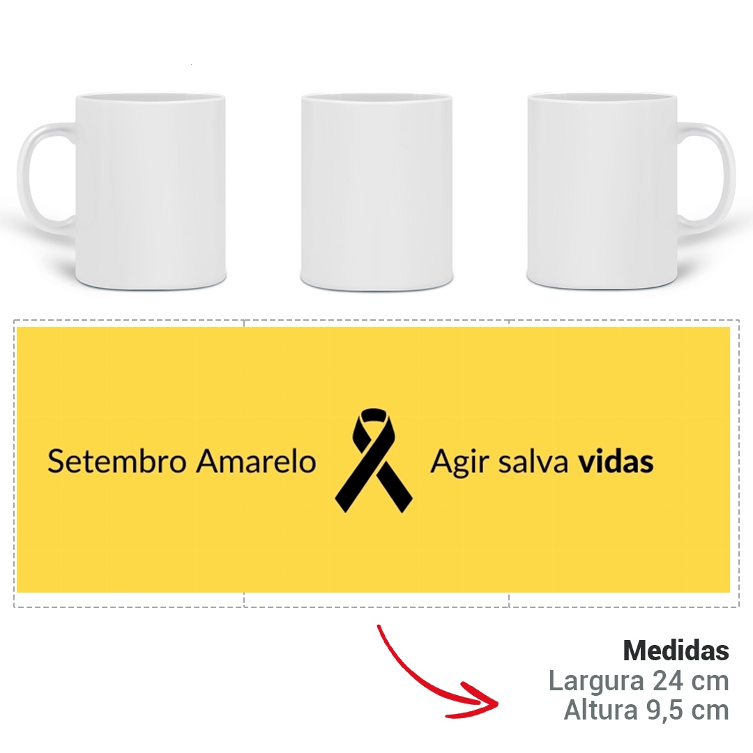 Caneca Setembro Amarelo