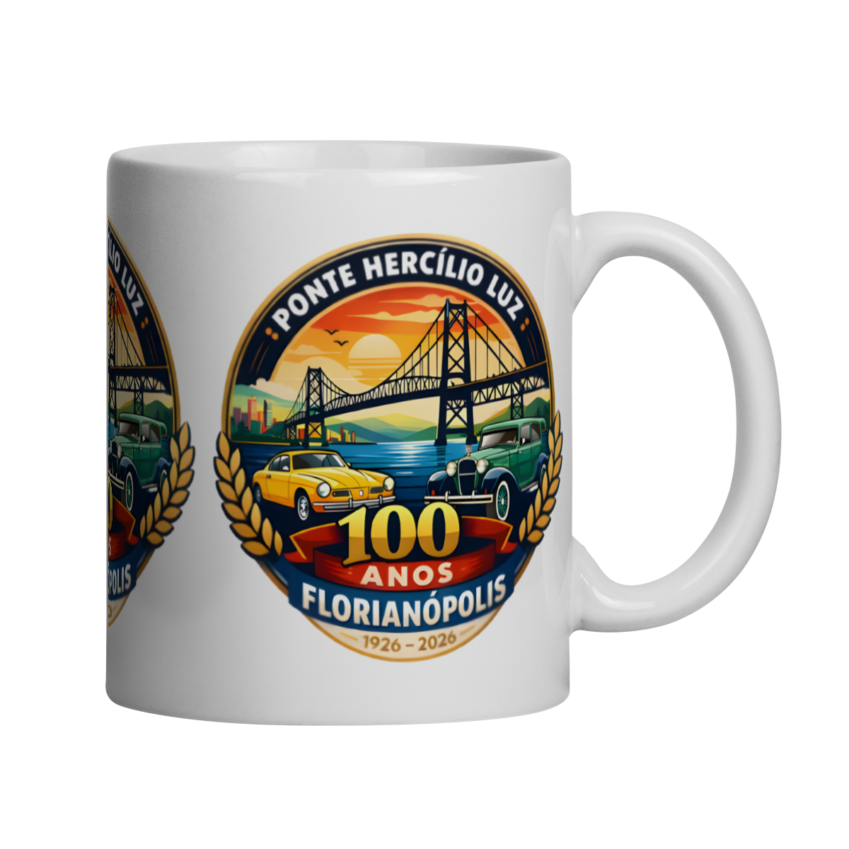 CANECA PONTE HERCILIO LUZ 100 ANOS