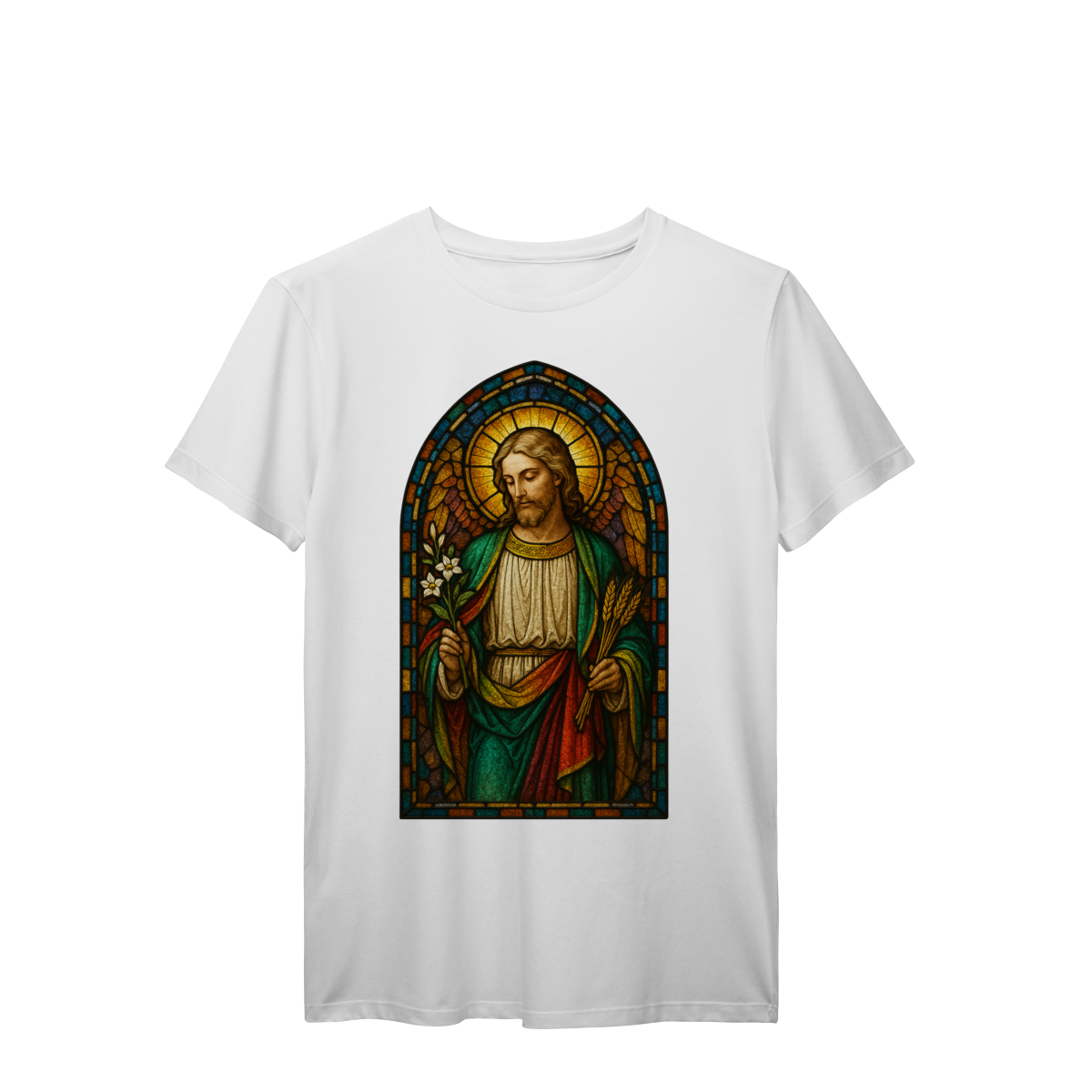 T-Shirt Prime - Jesus Cristo Vitrail