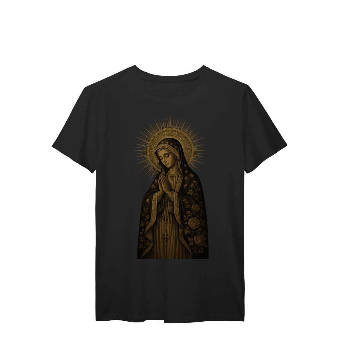 T-Shirt Prime - Virgem da Luz Dourada