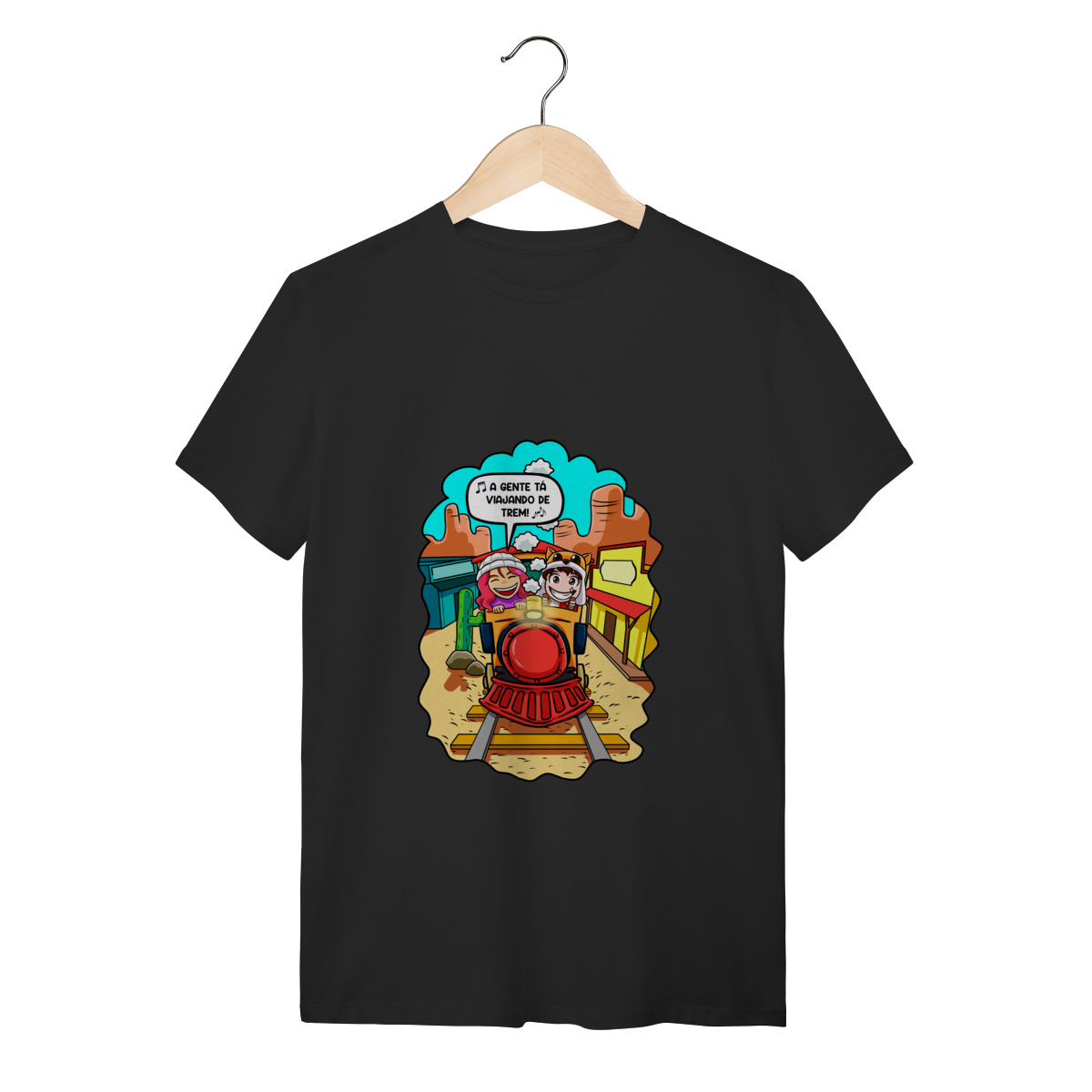 Camisa Viajando de Trem DUDU Betero e Gabi (adulto)