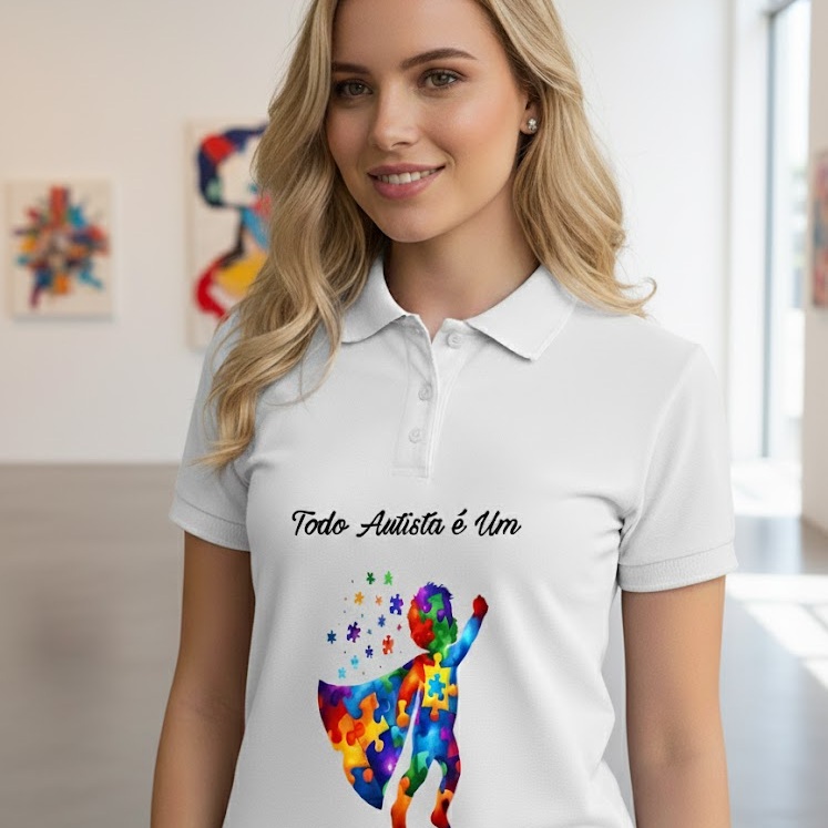 CAMISETA POLO (HERÓI AUTISTA)