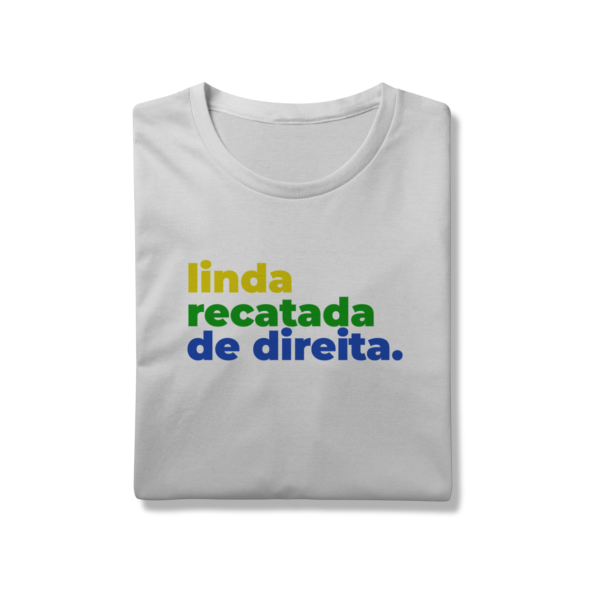 Linda, recatada, de direita