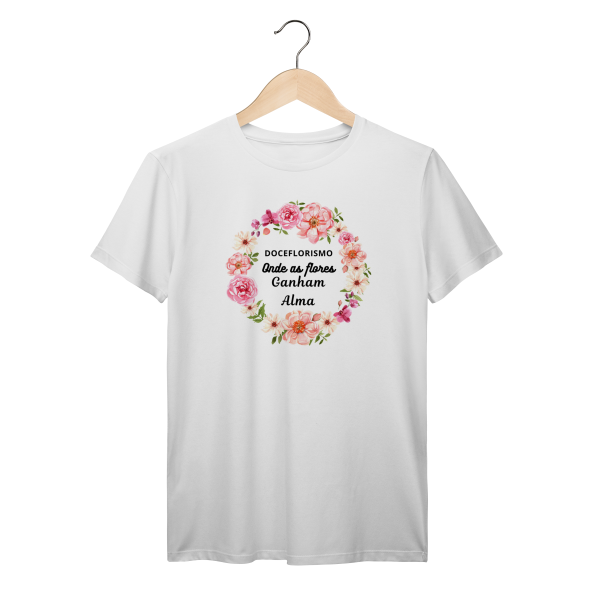 Camisa Branca - Linha Premium - Onde as flores ganham alma