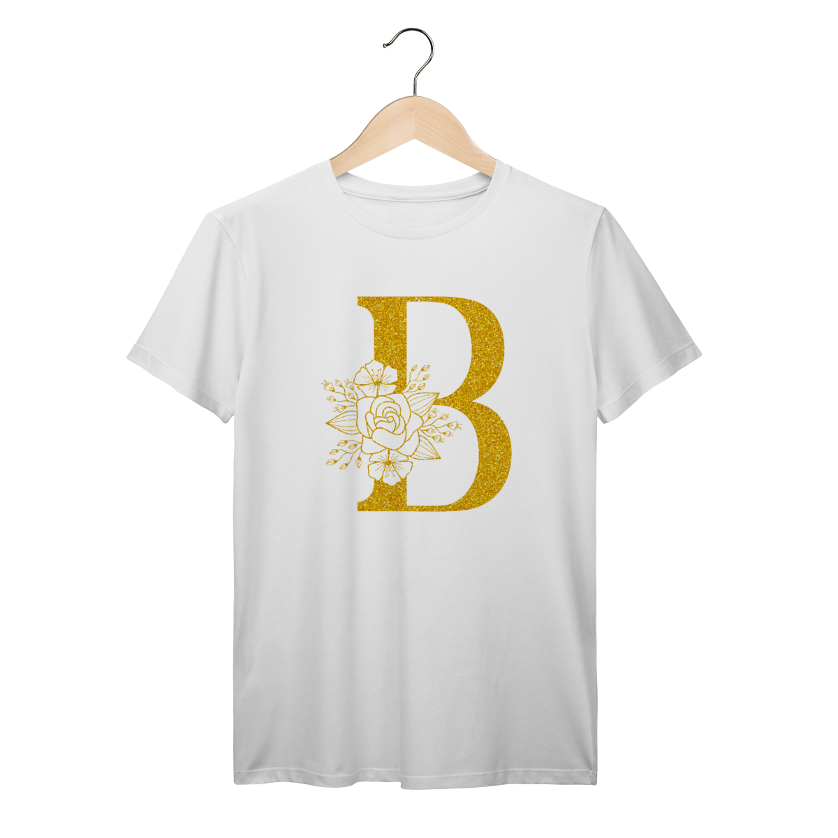Camisa Branca - Linha Premium -  Inicial do nome B