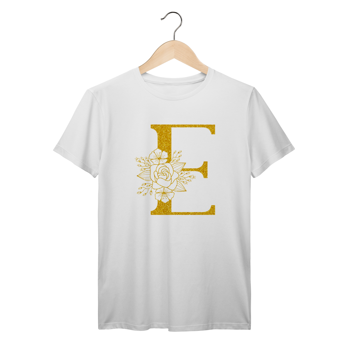 Camisa Branca - Linha Premium -  Inicial do nome E