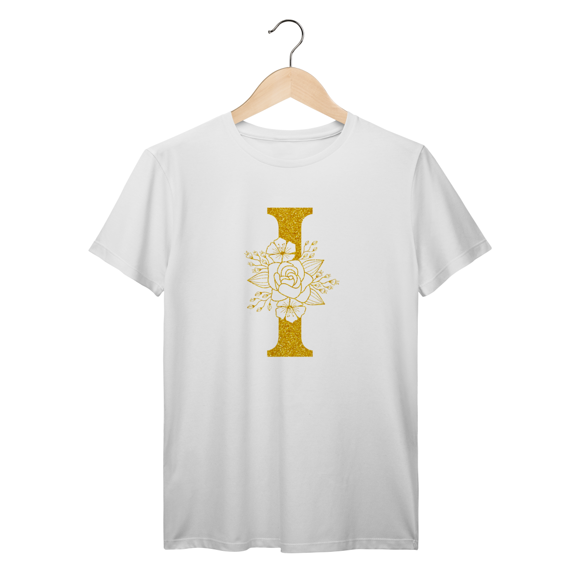 Camisa Branca - Linha Premium -  Inicial do nome I