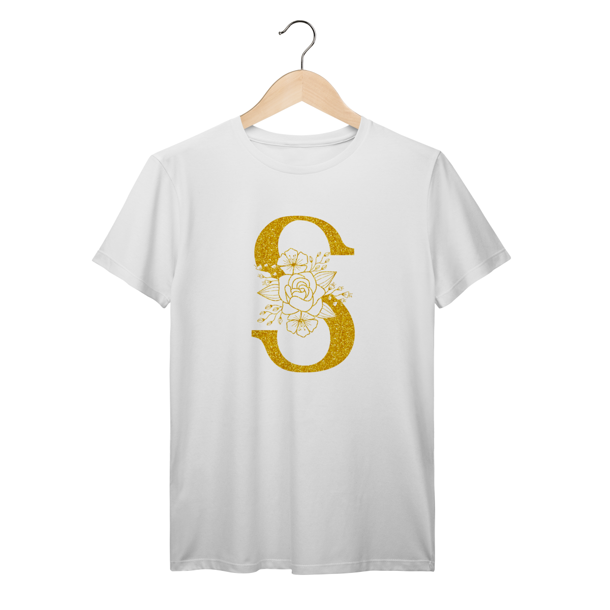 Camisa Branca - Linha Premium -  Inicial do nome S