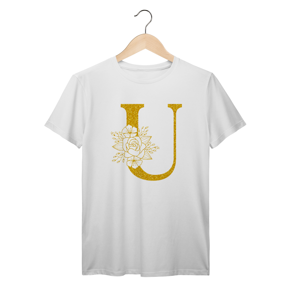 Camisa Branca - Linha Premium -  Inicial do nome U