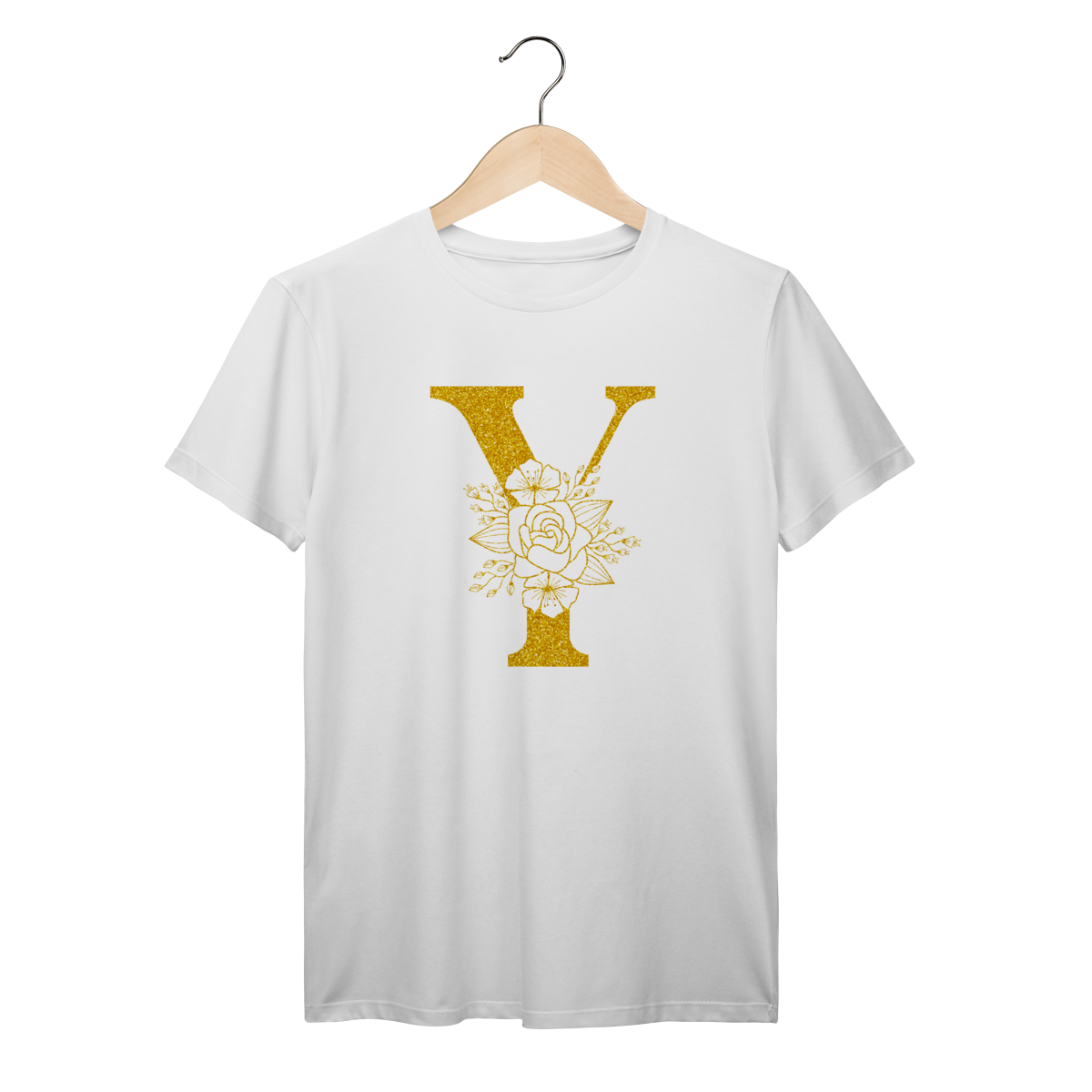 Camisa Branca - Linha Premium -  Inicial do nome Y