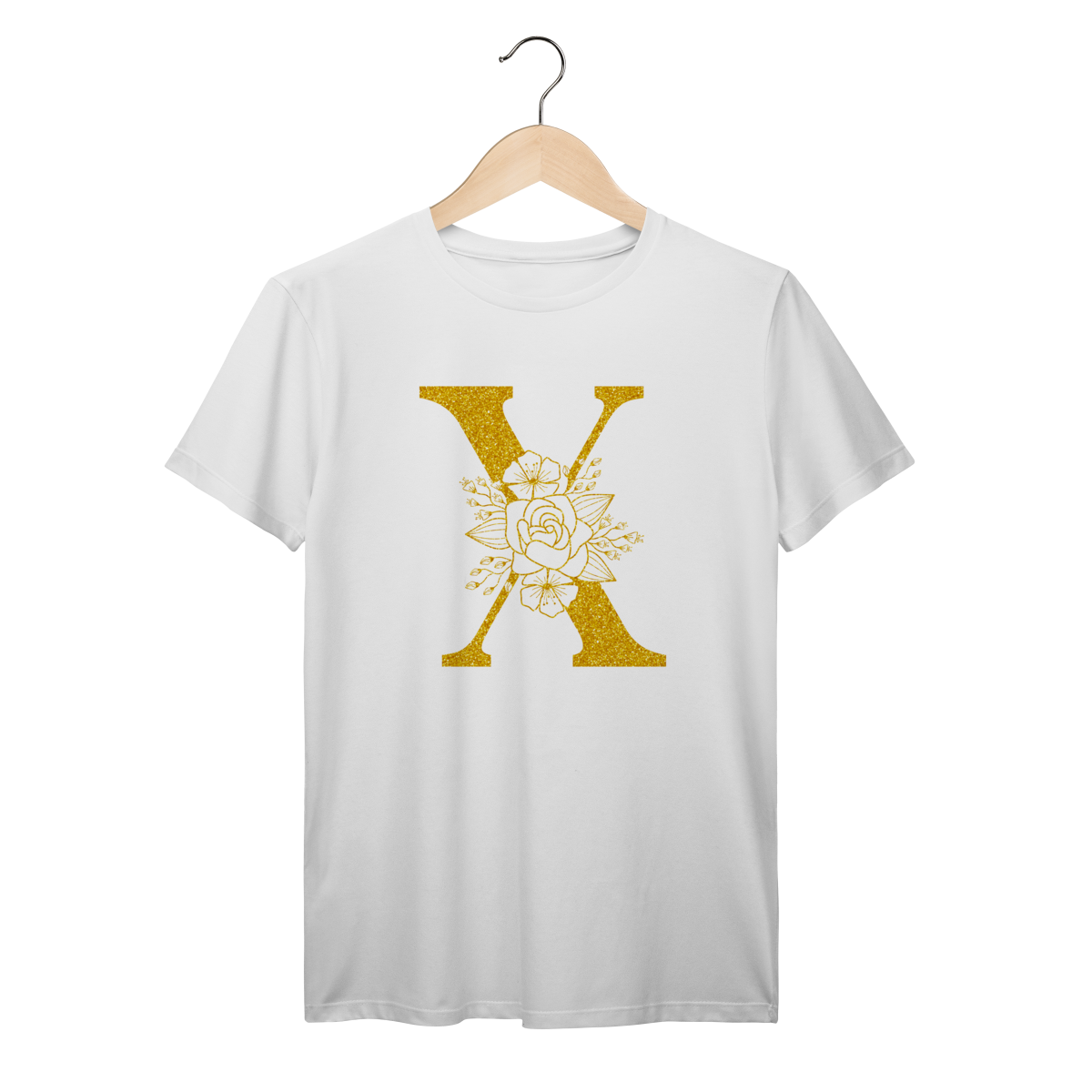 Camisa Branca - Linha Premium -  Inicial do nome X