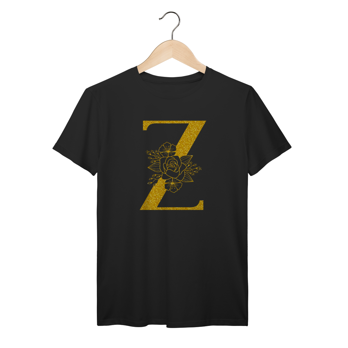 Camisa Preta - Linha Premium -  Inicial do nome Z