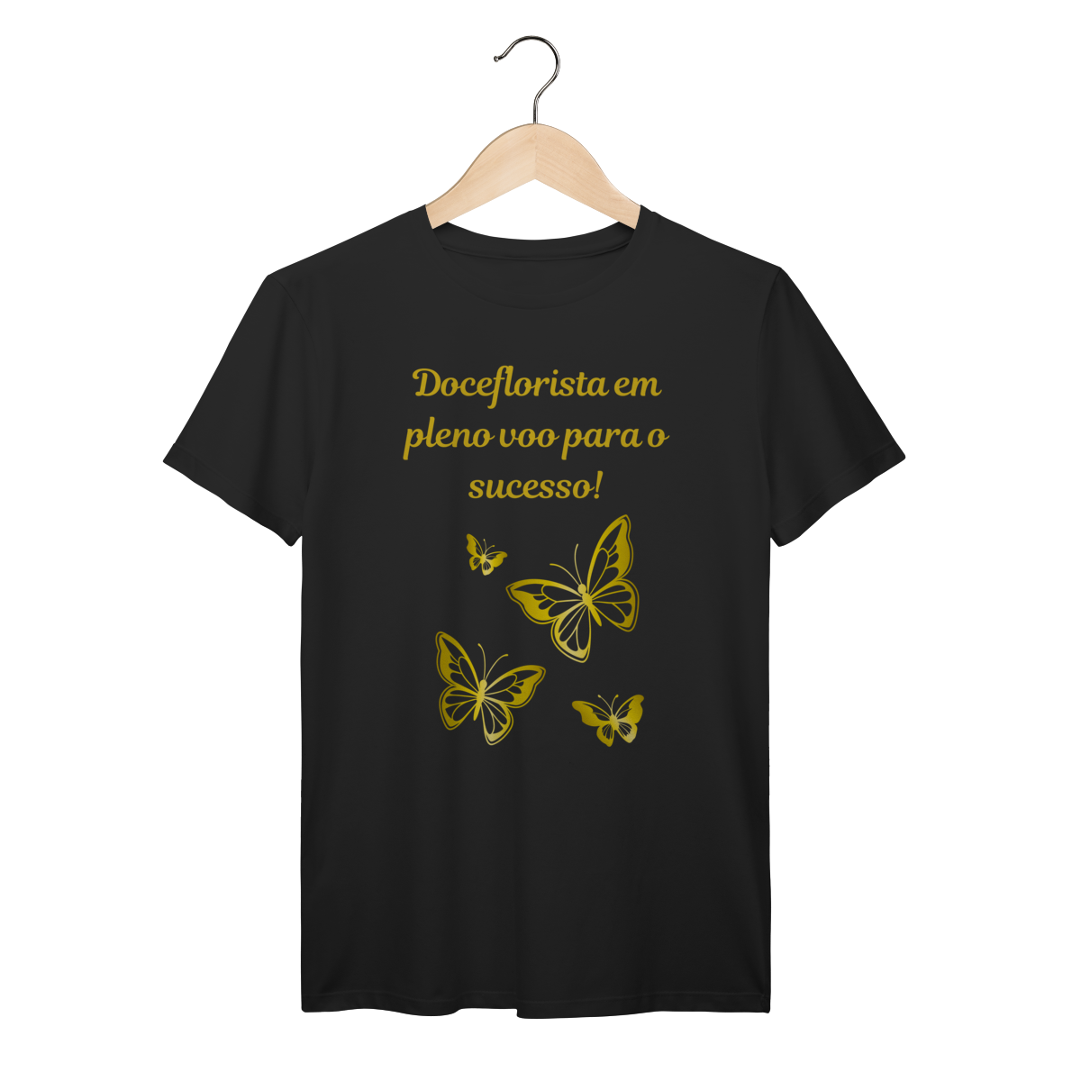 Camisa Preta - Linha Premium -  Doceflorista em pleno voo para o sucesso
