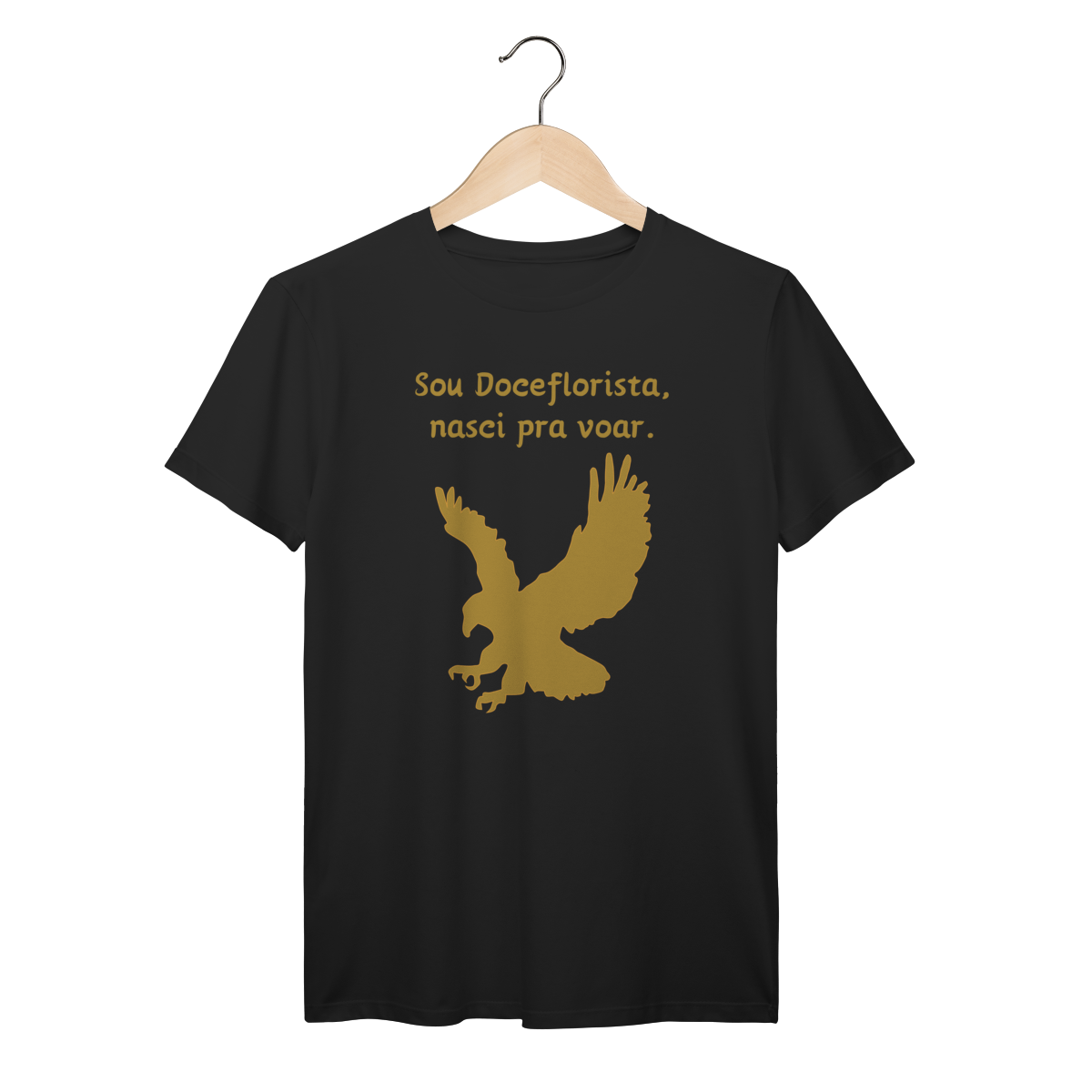 Camisa Preta - Linha Premium -  Sou Doceflorista, nasci para voar 1